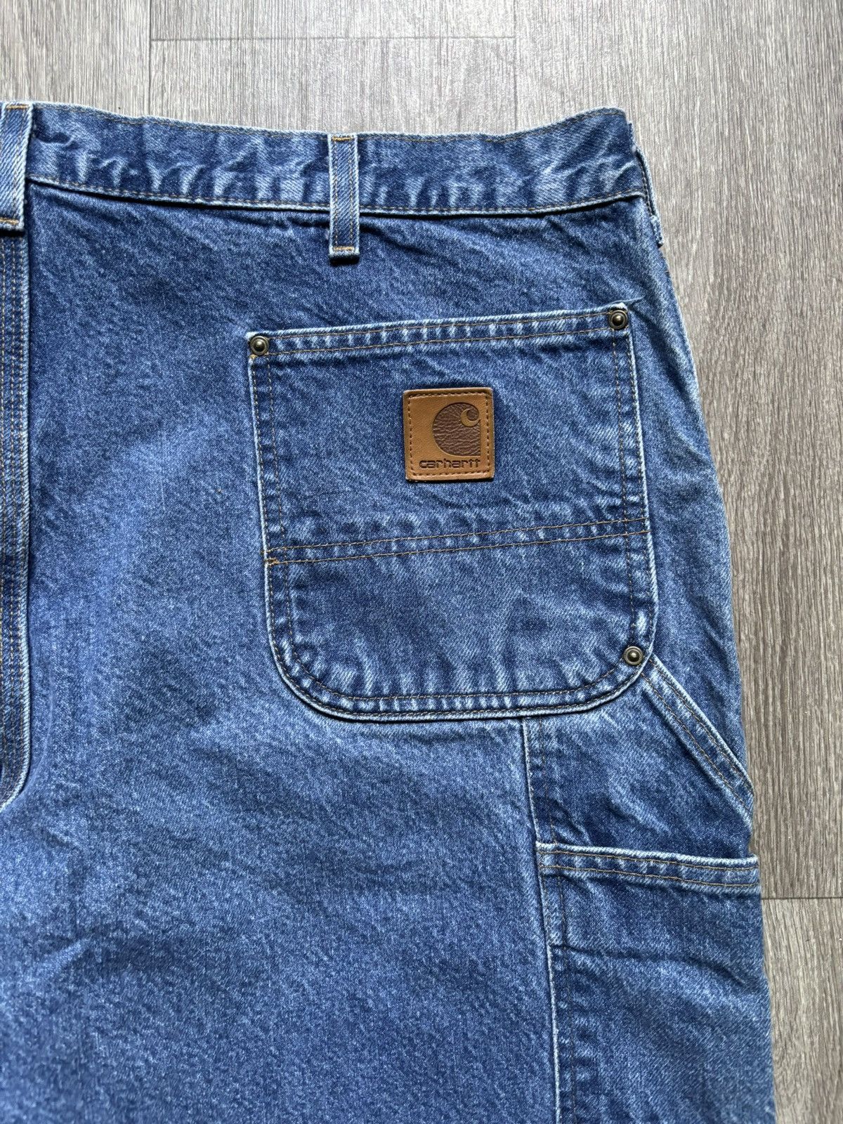 Carhartt Vintage Carhartt Double Knee Blue Denim Jeans Carpenter Pant Size US 42 / EU 58 - 3 Thumbnail