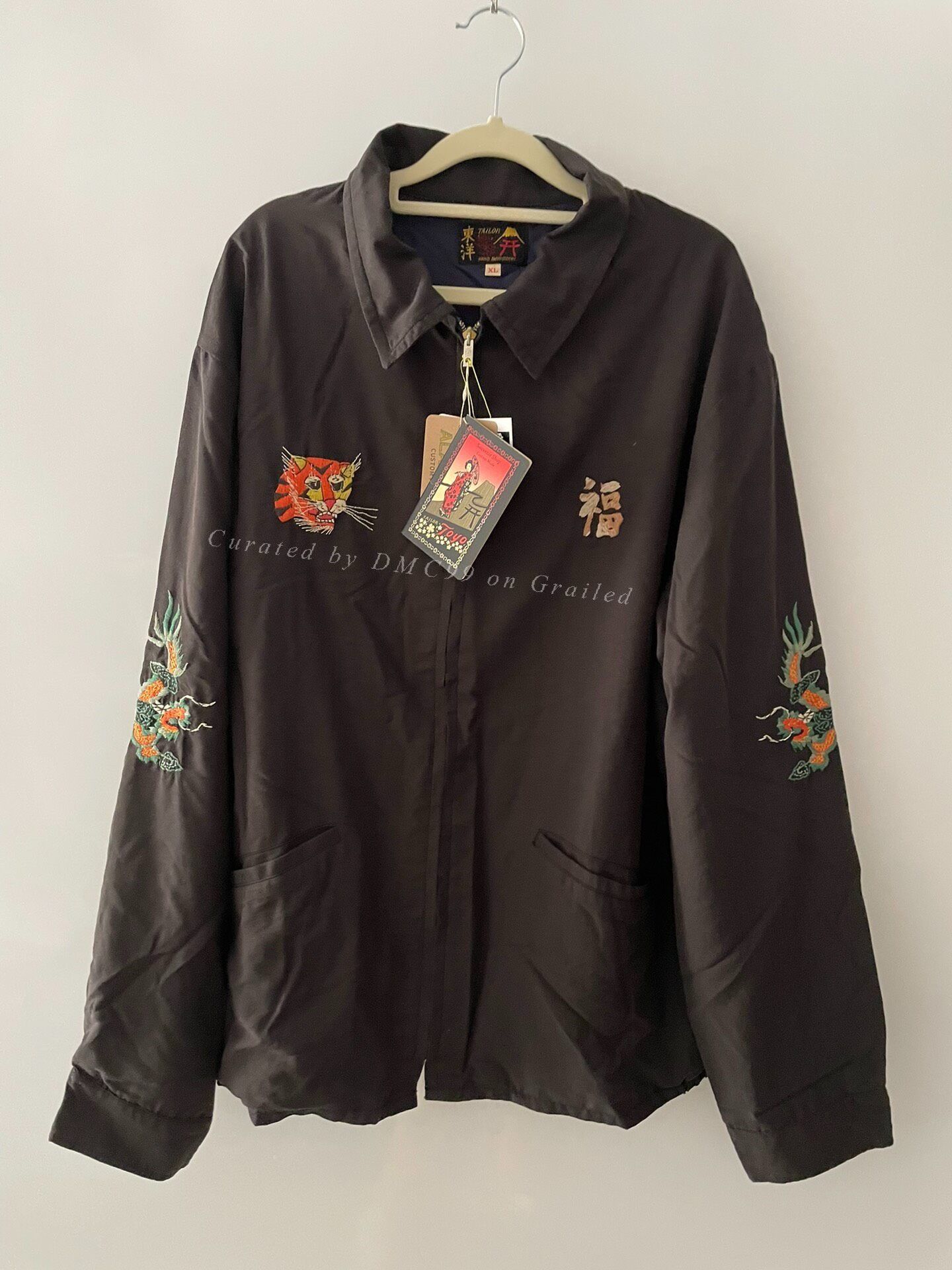 Tailor Toyo TAILOR TOYO Dragon Tiger Embroidered Coach Jacket Size US XL / EU 56 / 4 - 1 Thumbnail