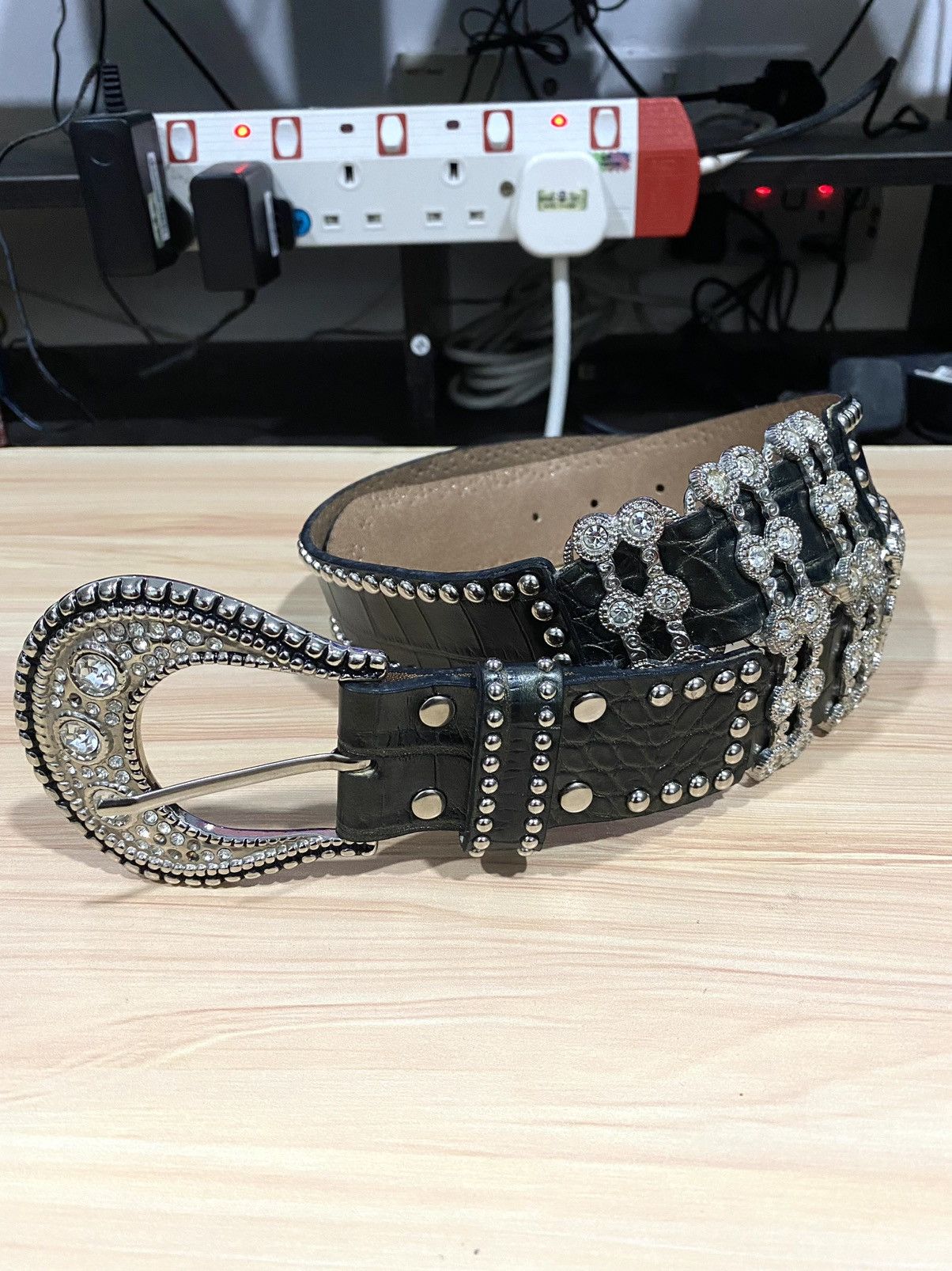 Japanese Brand Gothic Punk Studded Silver Belt Inspired BB SIMON Size ONE SIZE - 5 Thumbnail