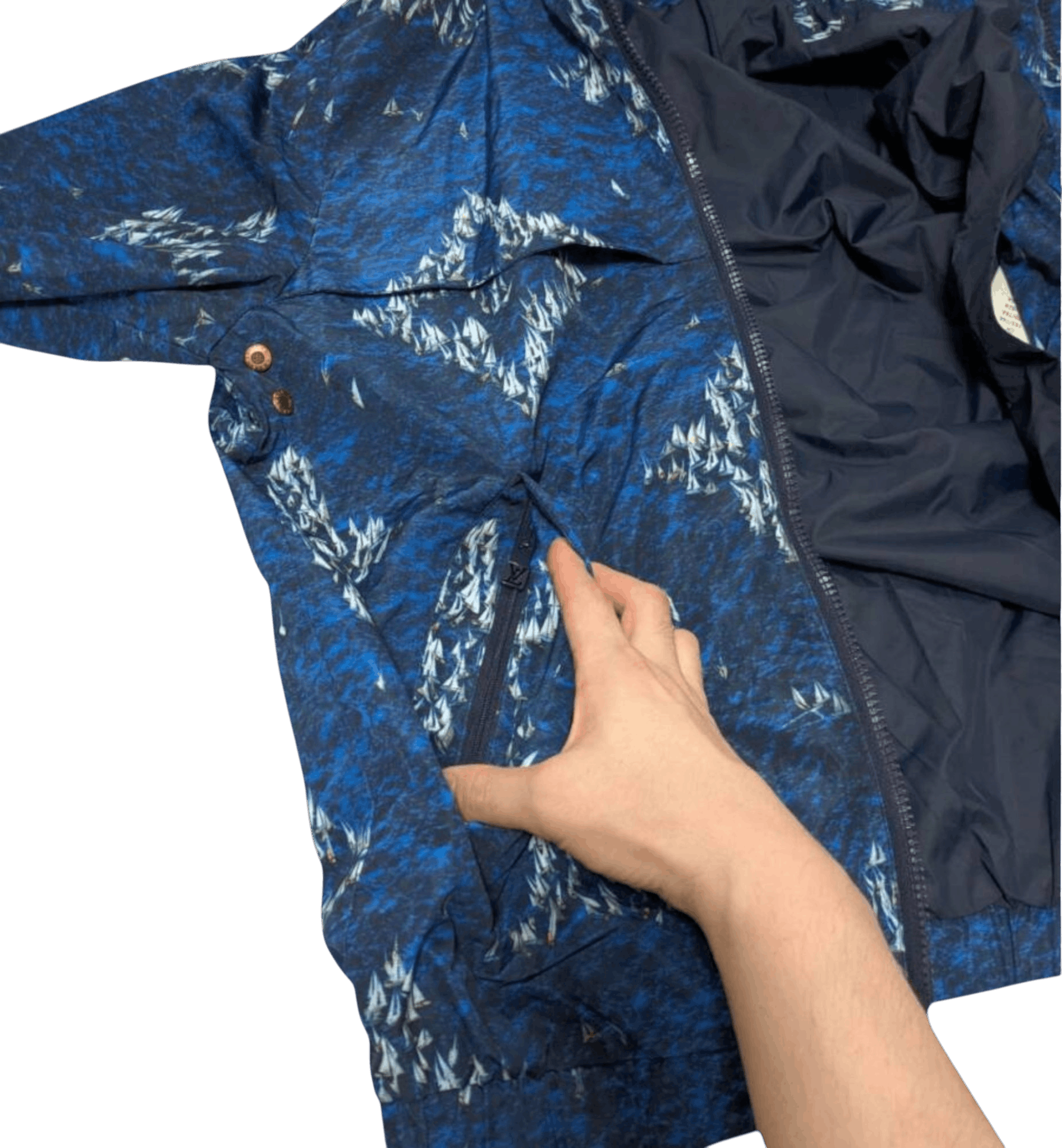 Louis Vuitton Louis Vuitton LV Print Monogram Windbreaker Light Jacket Size US L / EU 52-54 / 3 - 3 Thumbnail