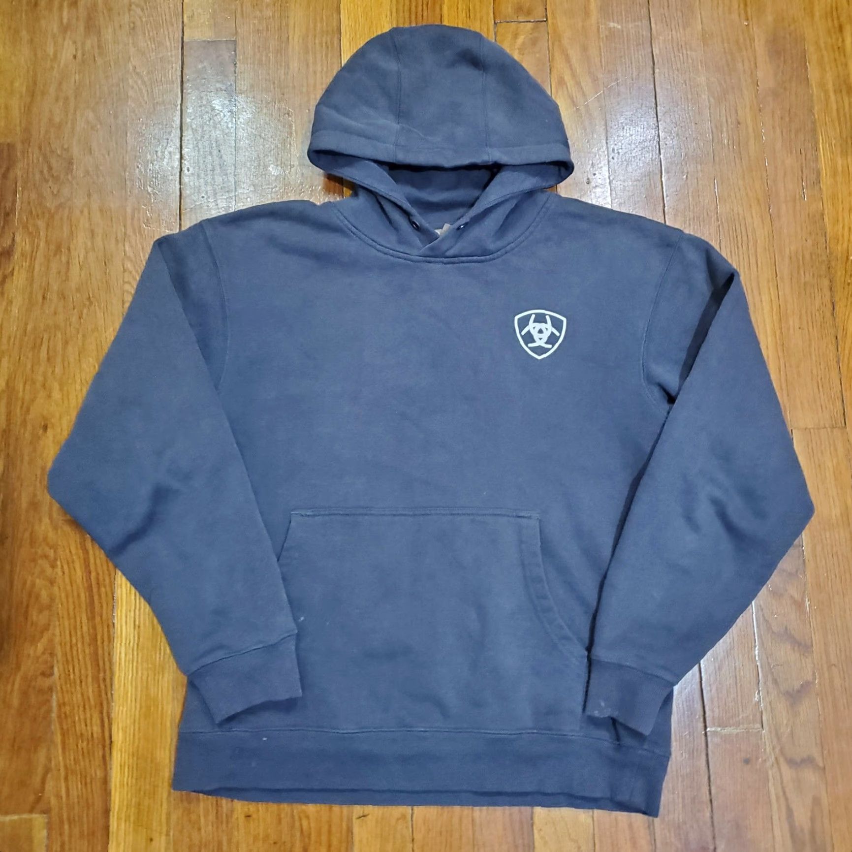 Ariat Ariat Hoodie Mens Small Gray Pullover Fleece Sweatshirt Skull Graphic Western Size US S / EU 44-46 / 1 - 5 Thumbnail