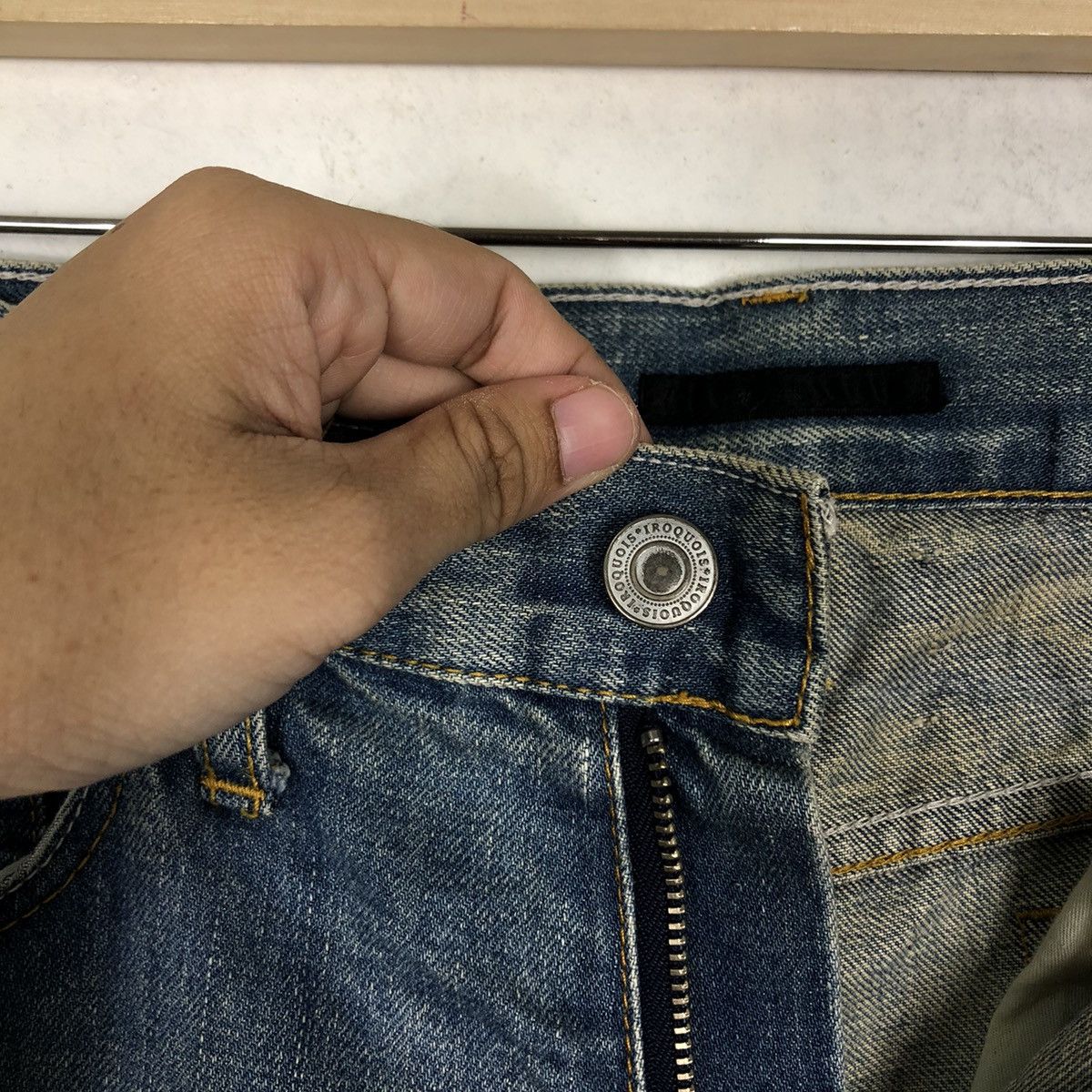 Japanese Brand 🔥90s Vintage Rare Distressed Denim Jeans Japan Issey Miyake Size US 31 - 13 Thumbnail