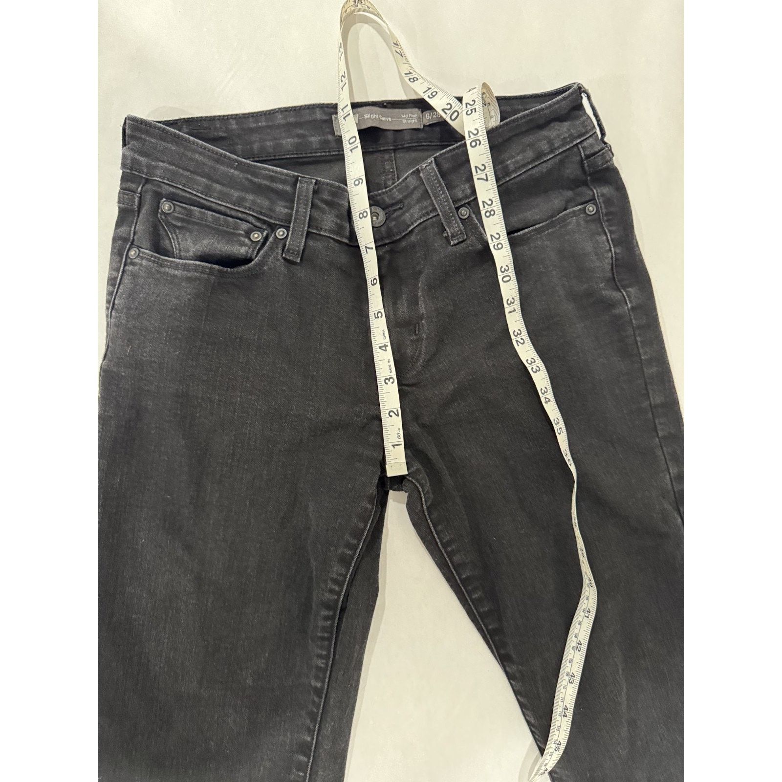 Levi's Levi's Slight Curve Mid-Rise Straight Jeans Rare 6 Size 28" / US 6 / IT 42 - 3 Thumbnail