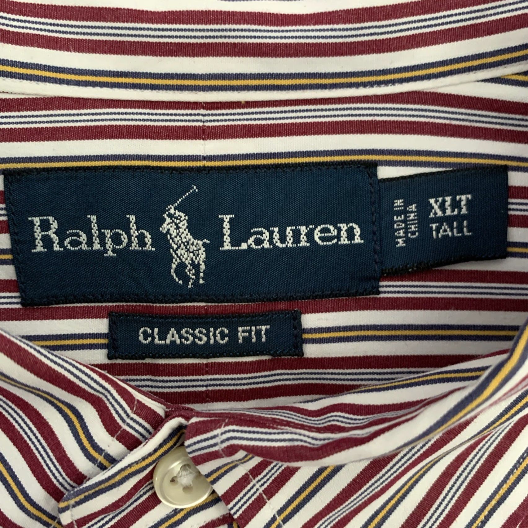 Ralph Lauren Ralph Lauren Shirt Mens XLT Red Striped Classic Fit Long Sleeve Button-Up Size US XL / EU 56 / 4 - 5 Thumbnail