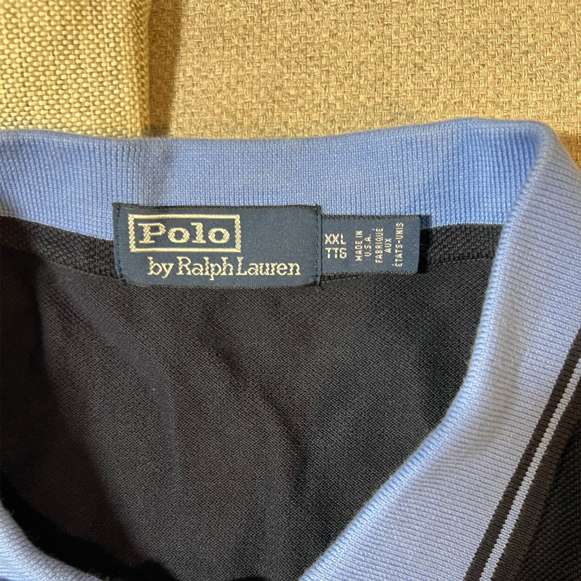 Ralph Lauren Ralph Lauren Mens XXL Navy & Blue Striped Polo Shirt Size US XXL / EU 58 / 5 - 6 Thumbnail