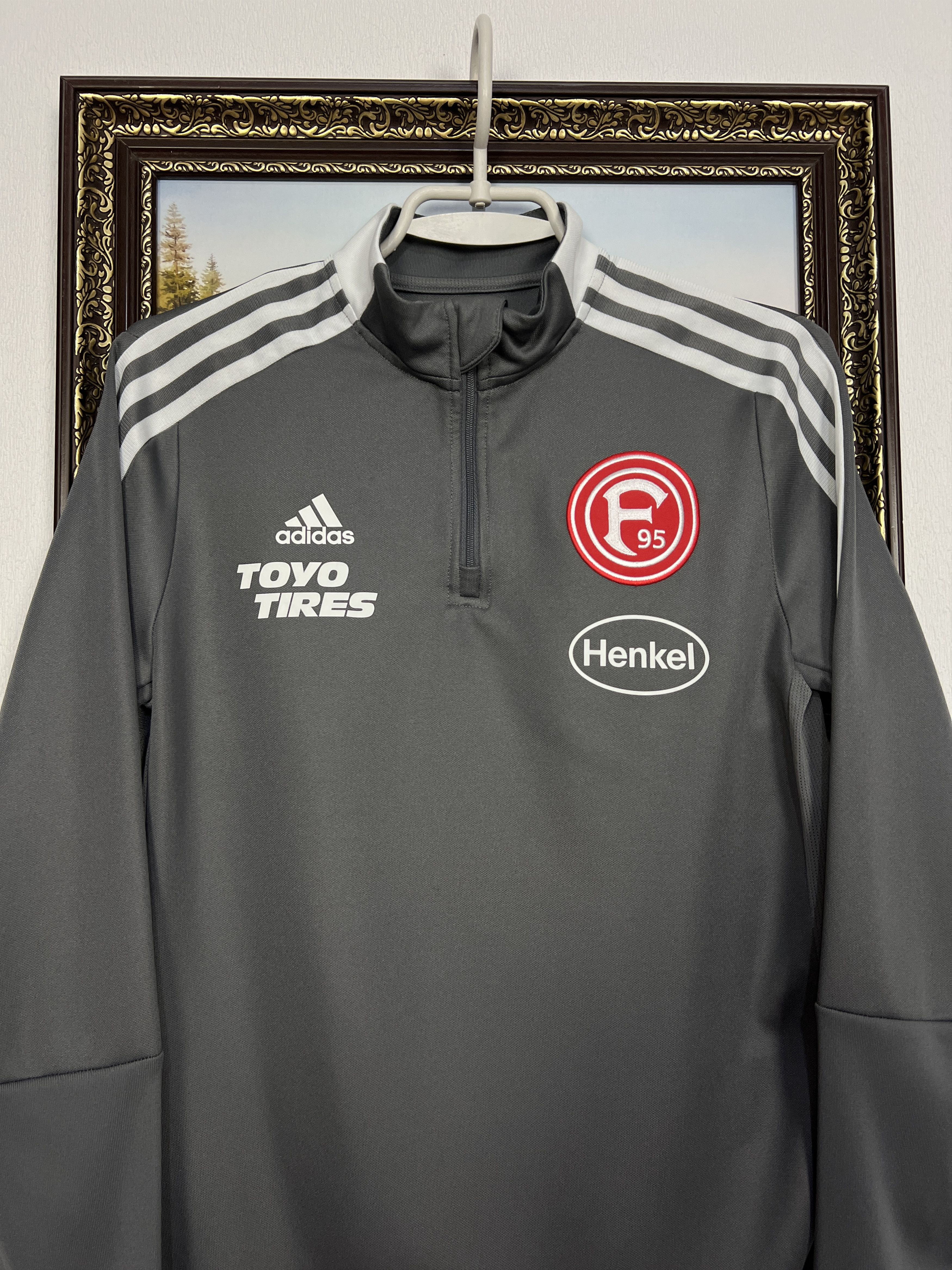 Adidas Fortuna Dusseldorf Football Train Jacket Soccer Track Top Size US S / EU 44-46 / 1 - 2 Thumbnail