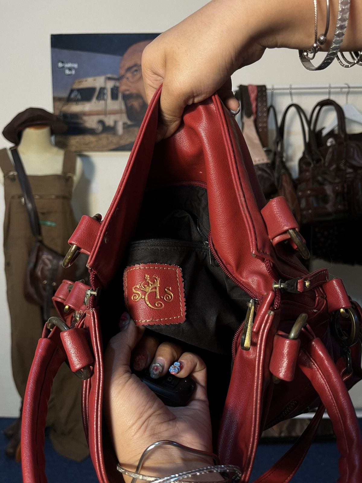 Japanese Brand Vtg red bag Size ONE SIZE - 10 Thumbnail