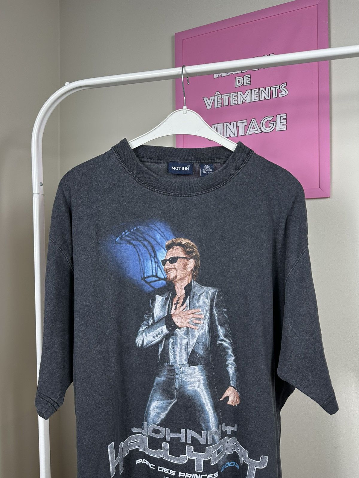 Vintage Rare Johny Hallyday 2003 Vintage T Shirt Size US XL / EU 56 / 4 - 3 Thumbnail