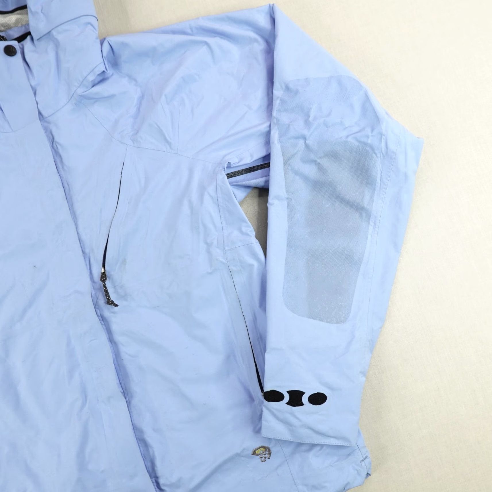 Mountain Hardwear VINTAGE Mountain Hardwear Jacket Women Medium Blue Descent DT Hybrid Fleece Shell Hooded Water Resistant Windproof Pockets 90s? Size M / US 6-8 / IT 42-44 - 7 Thumbnail