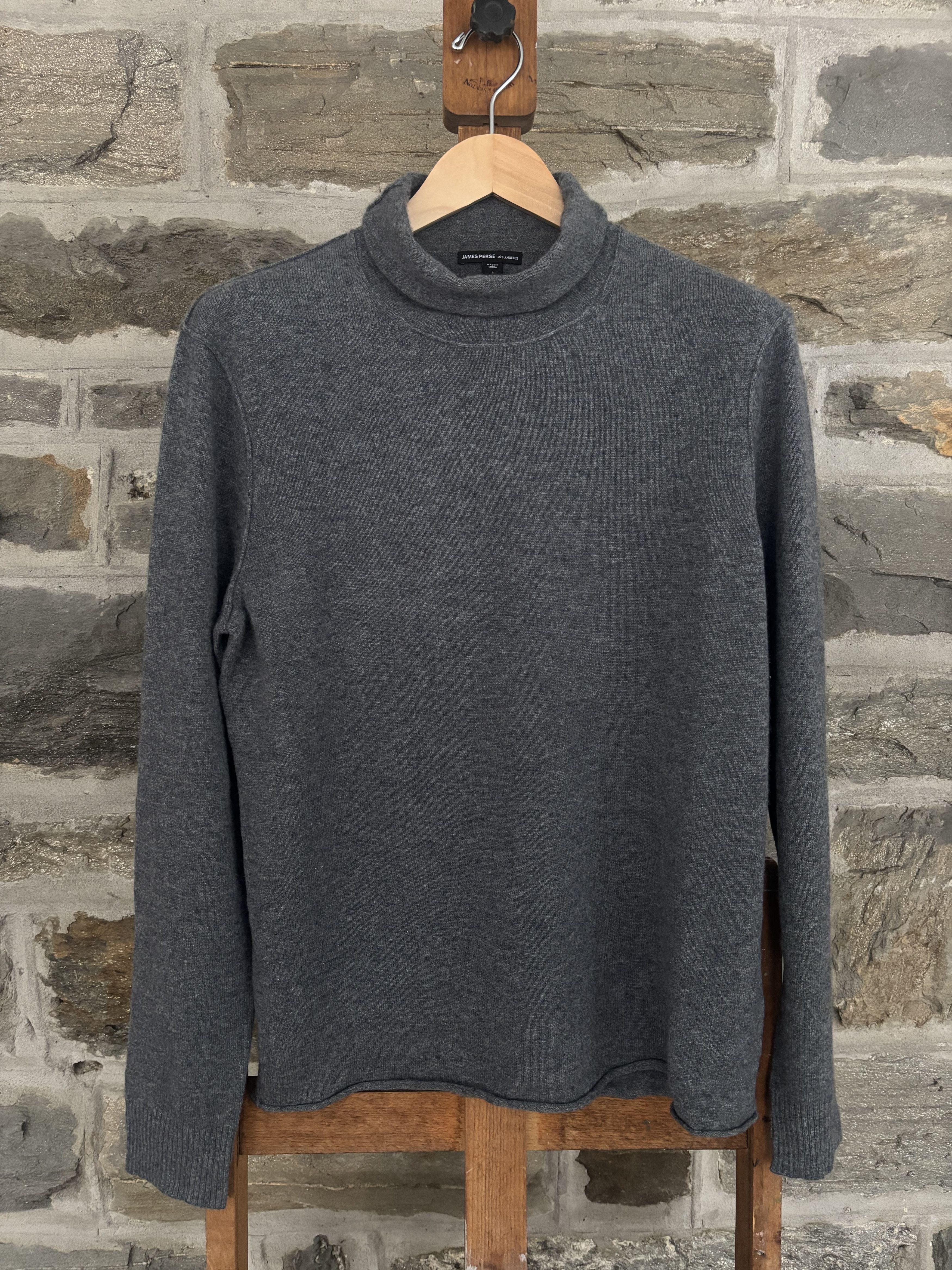 James Perse Cashmere Mock Neck Size US S / EU 44-46 / 1 - 1 Thumbnail