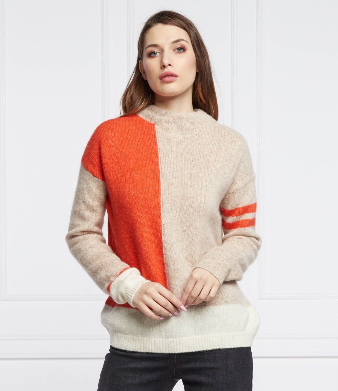 Hugo Boss Hugo Boss Alpaca Wool Blend loose sweater with colorful Size S / US 4 / IT 40 - 4 Thumbnail