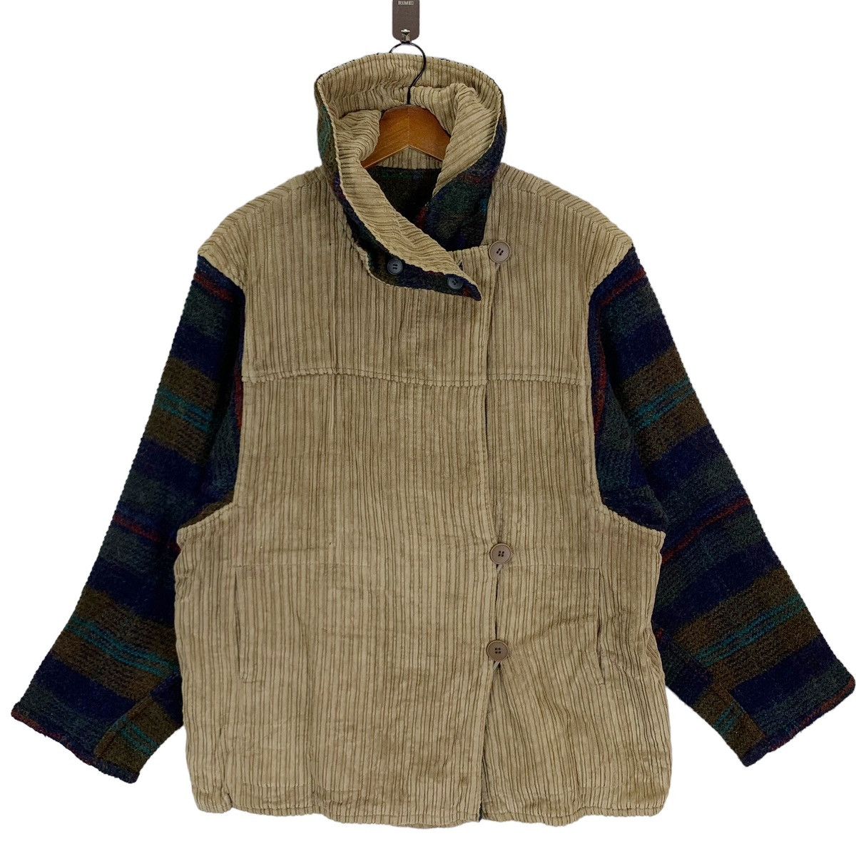 Vintage VINTAGE BAUTIQU DELY REVERSIBLE WOOL CORDUROY JACKET Size US M / EU 48-50 / 2 - 1 Thumbnail