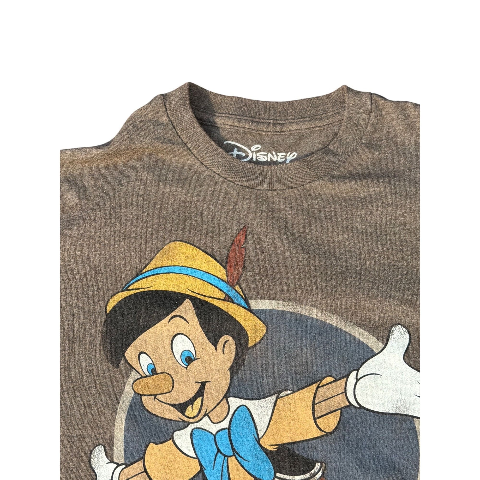 Disney Disney Pinocchio Front Graphic T Shirt Heather Brown No Stri Size US M / EU 48-50 / 2 - 3 Thumbnail