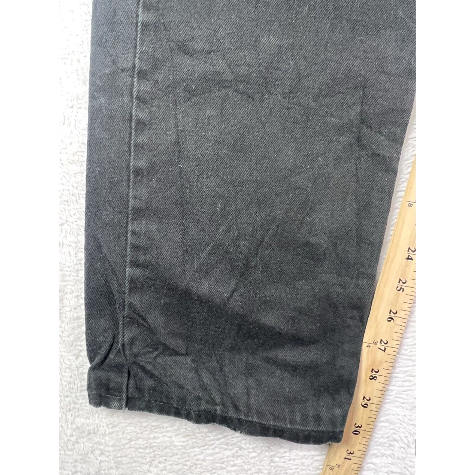 Levi's VINTAGE Levi's 751 Jeans Mens 34x32 Black Regular Fit Straight Leg Denim Workwear Size US 34 / EU 50 - 4 Thumbnail
