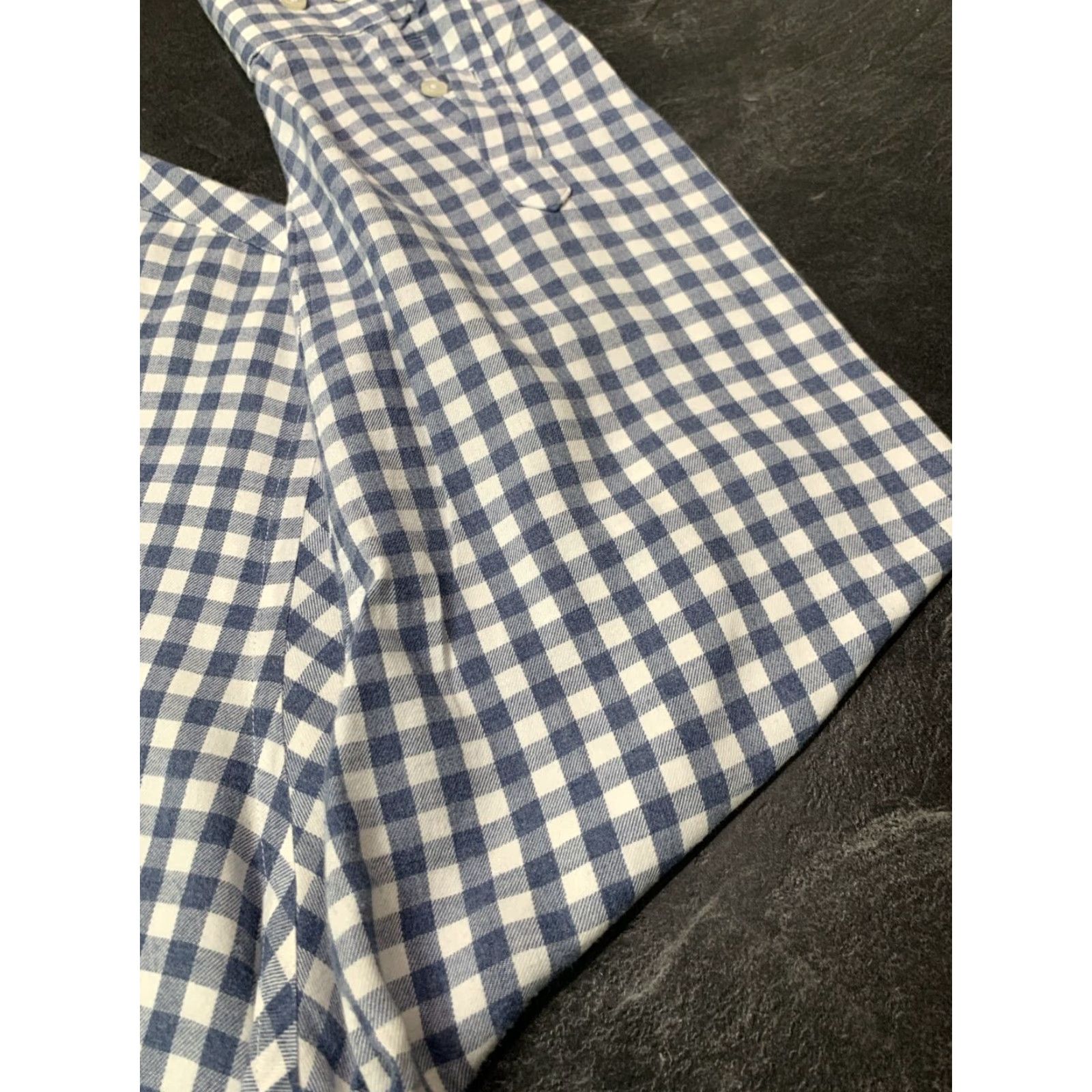 Vintage STANTT Men's Blue Plaid Classic Fit Long Sleeve Dress Shirt Large Size US L / EU 52-54 / 3 - 3 Thumbnail