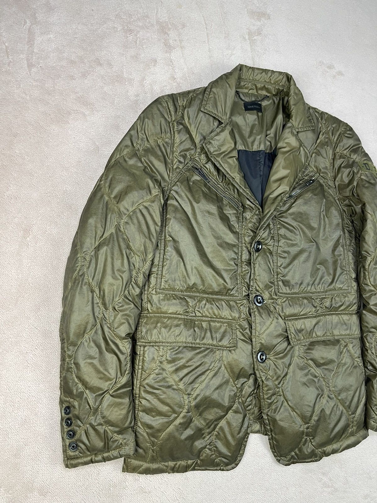 Diesel DIESEL Quilted Nylon Suit Down Jacket Size US XS / EU 42 / 0 - 5 Thumbnail