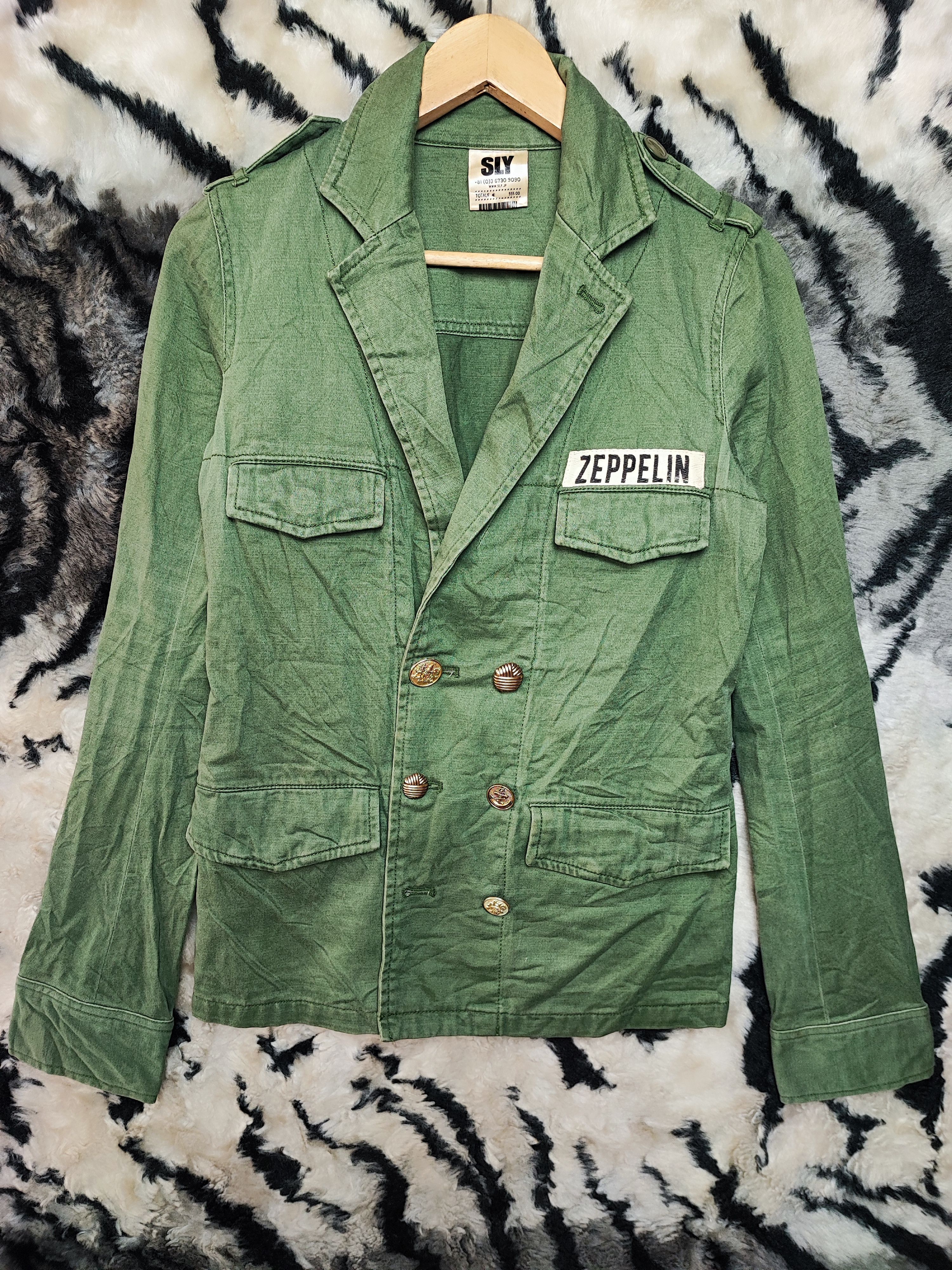 SLY SLY ZEPPELIN ARMY CHORE DENIM STYLE JAPAN Size US S / EU 44-46 / 1 - 2 Thumbnail