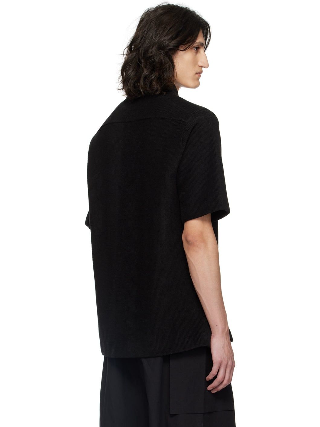 Jil Sander o1mt1gz0625 Zip Shirt in Black Size US L / EU 52-54 / 3 - 3 Thumbnail