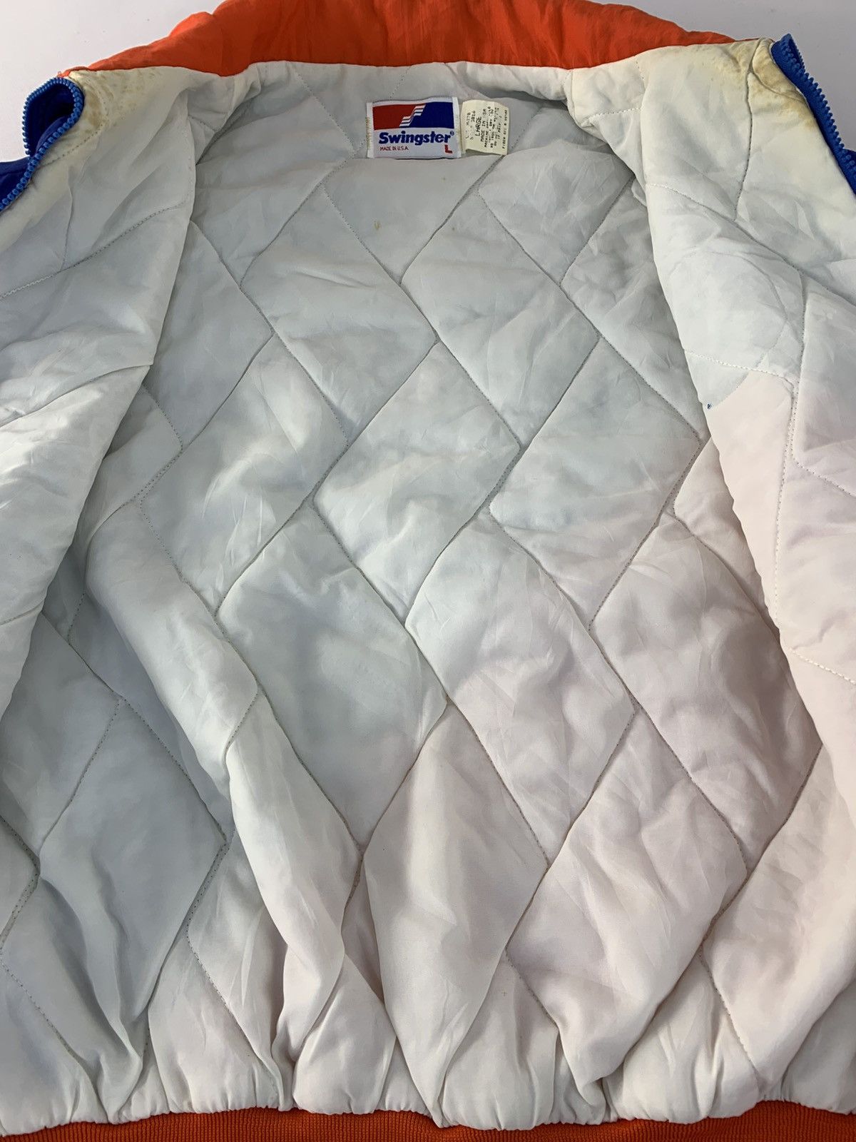 Swingster 80s 90s Swingster Windbreaker Bomber Quilted Padded Size US L / EU 52-54 / 3 - 4 Thumbnail