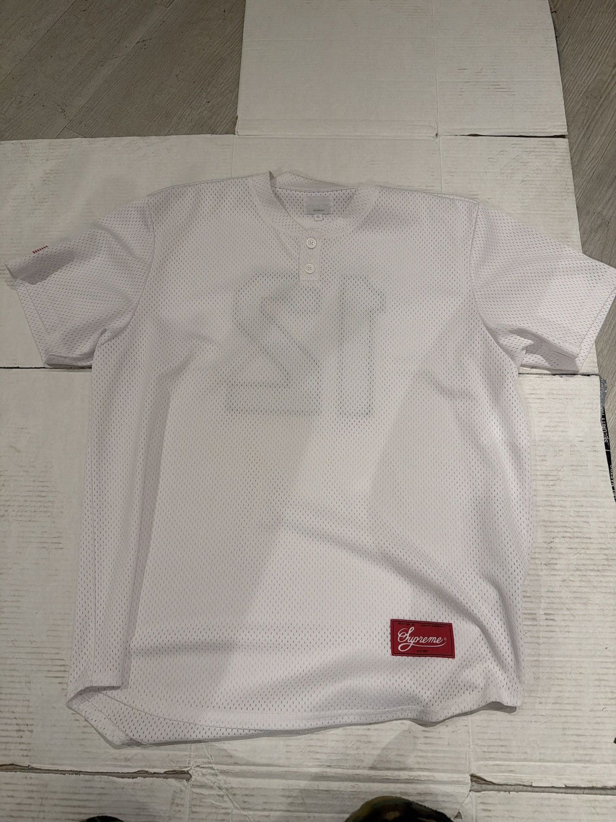Supreme Supreme Henley jersey white Size US XL / EU 56 / 4 - 1 Thumbnail