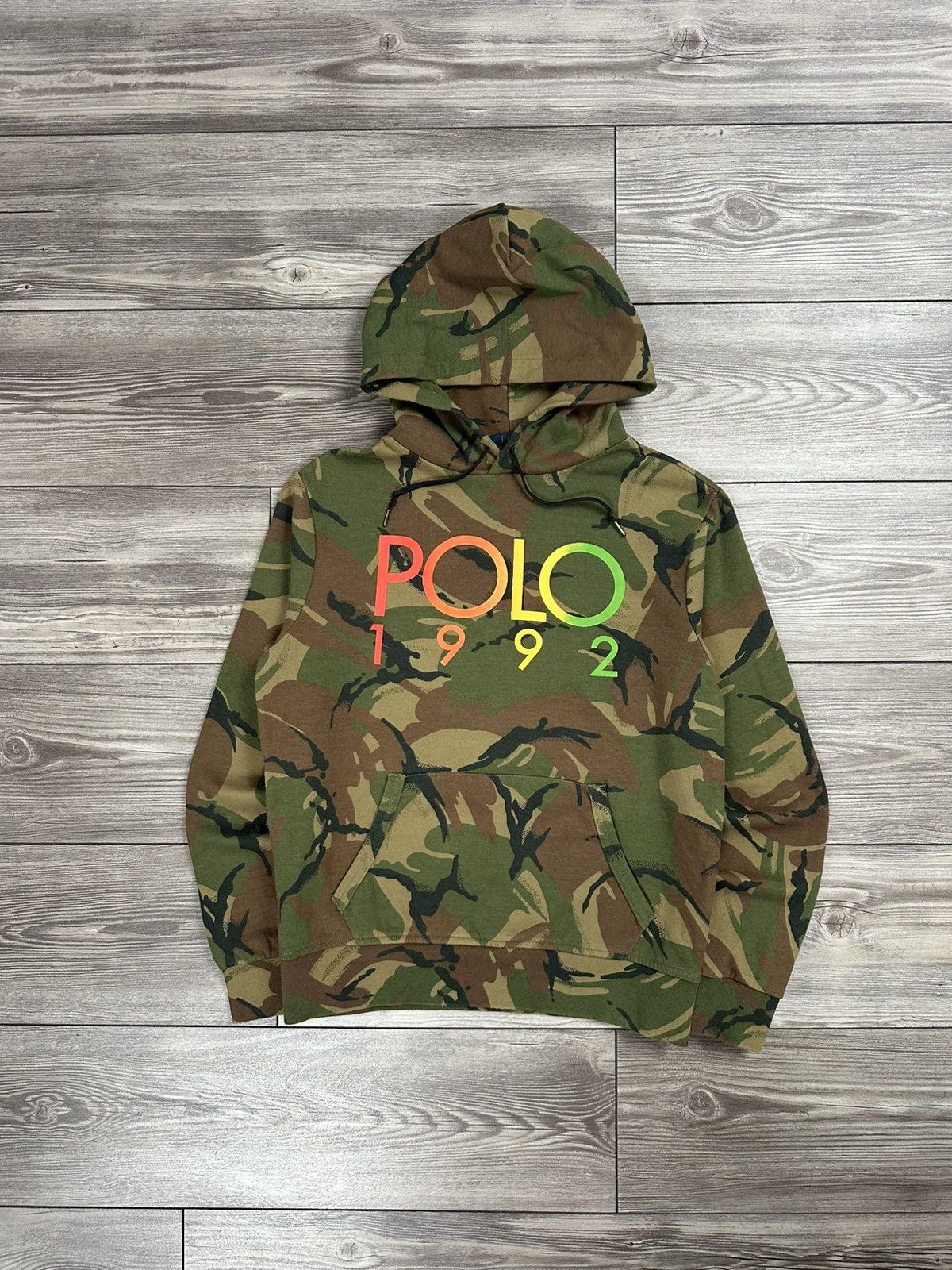 Polo Ralph Lauren Polo 1992 Stadium Camo Hoodie Size US S / EU 44-46 / 1 - 1 Thumbnail