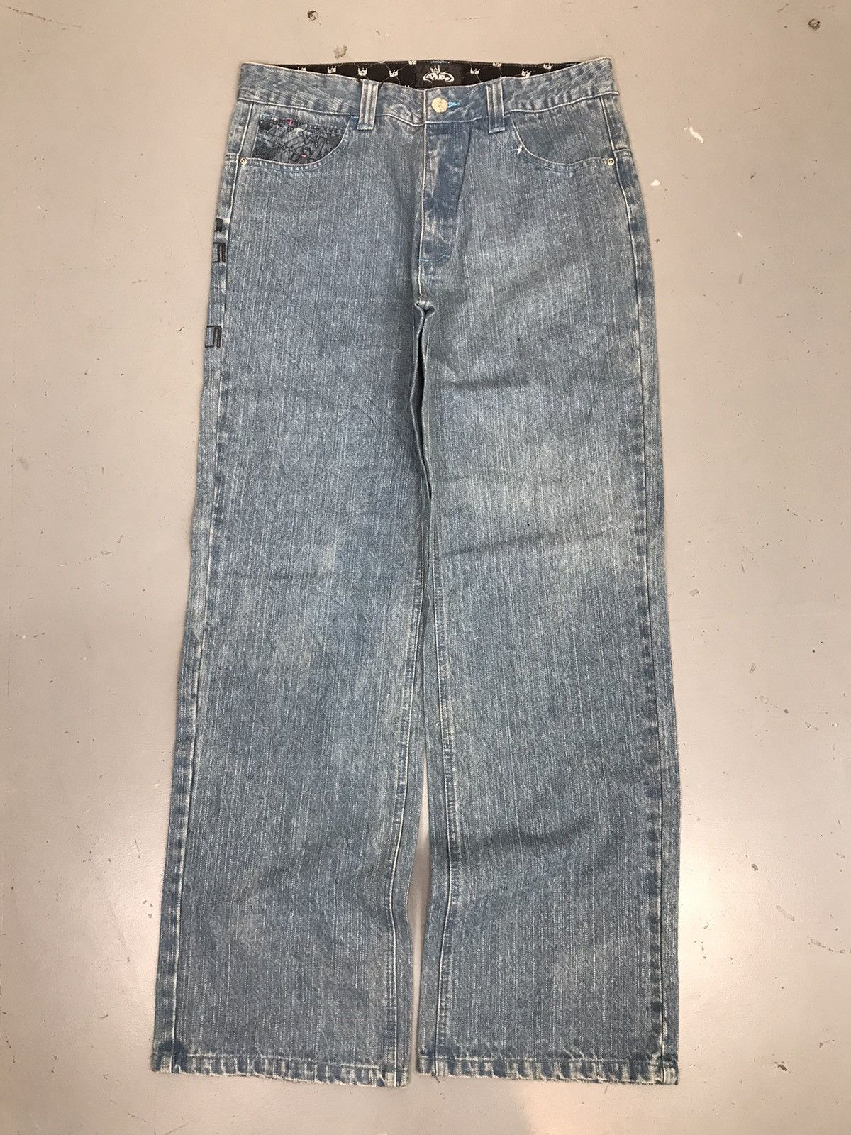 JNCO × Vintage Vintage pnb printed denim Size US 35 - 3 Thumbnail