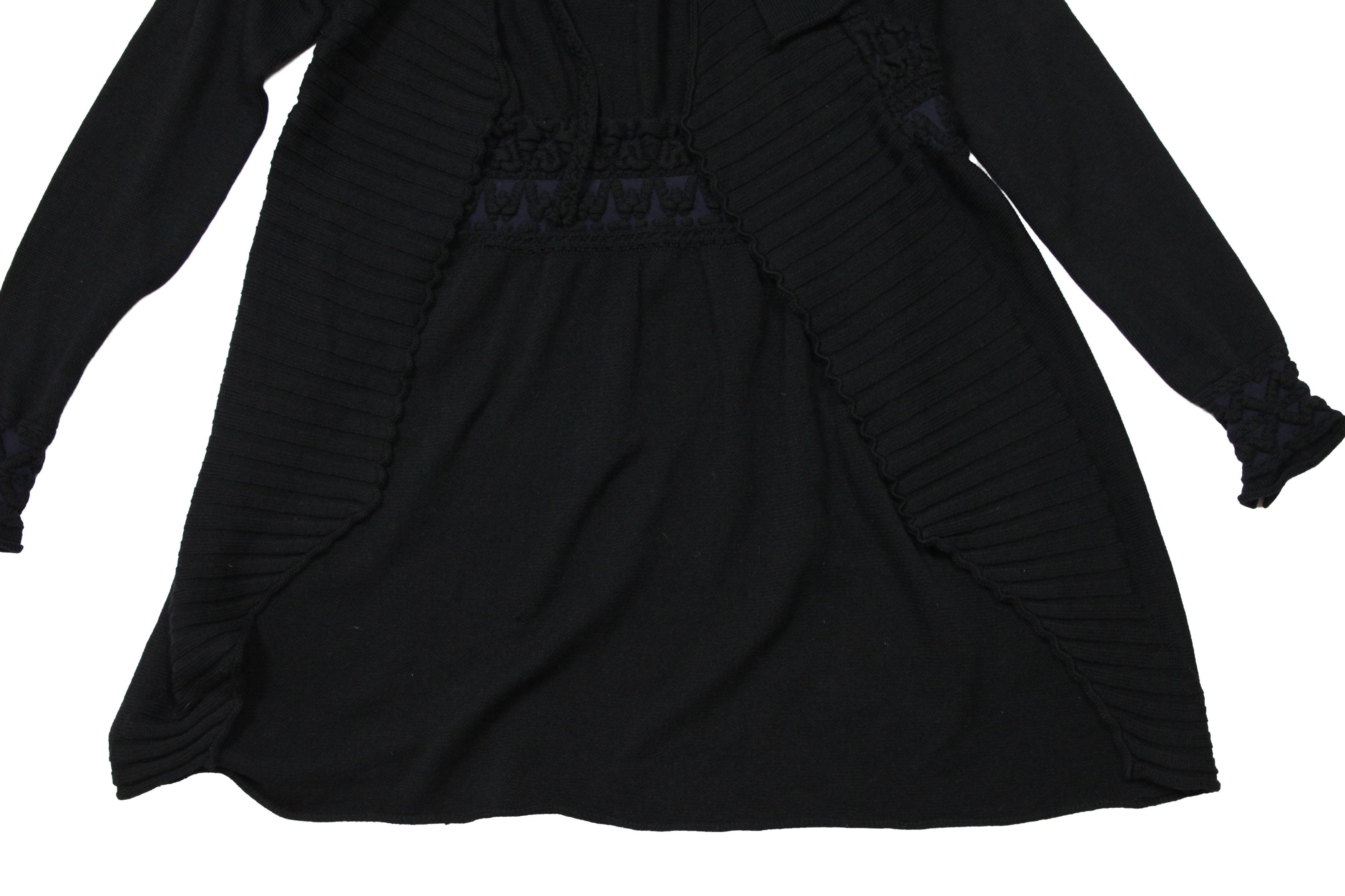 Marithe + Francois Girbaud 00S Cravatatakiller Y2K Avant Garde Cardigan Vintage Size M / US 6-8 / IT 42-44 - 6 Thumbnail
