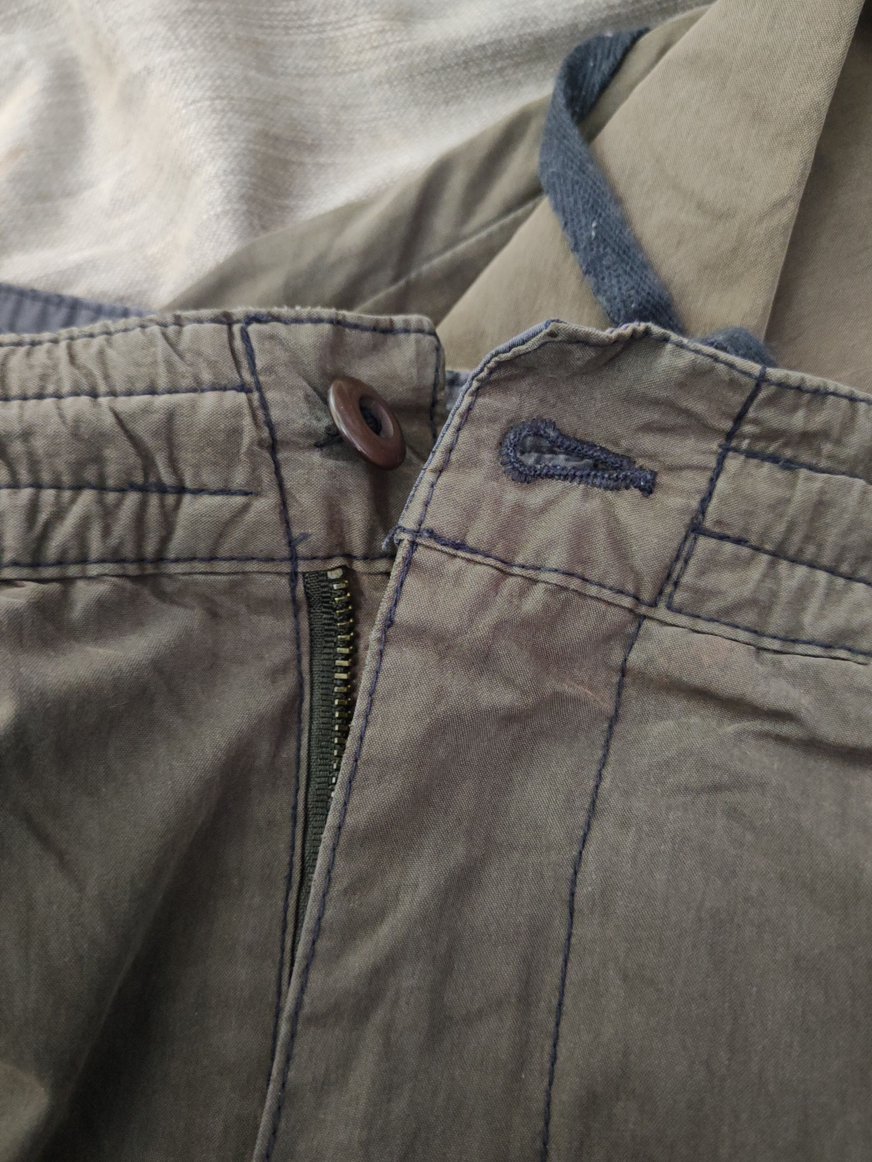 Japanese Brand DL Japanese Brand Olive Faded Multipocket Cargo Pants #1328 Size US 33 - 14 Thumbnail
