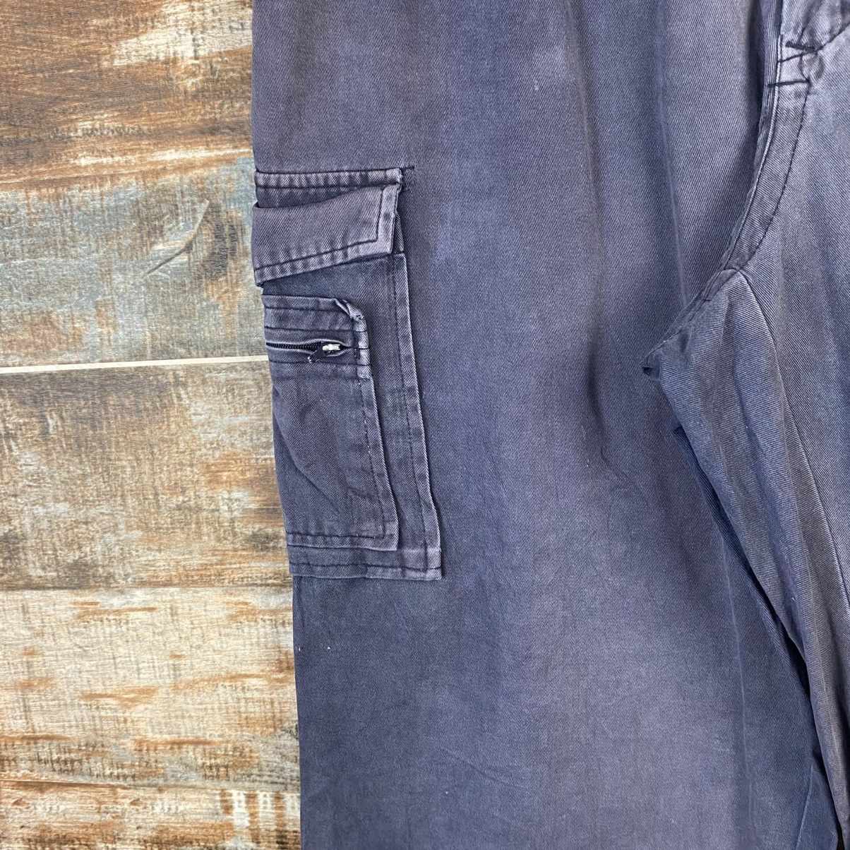 Japanese Brand DL Japanese Brand Blue Cargo Multipocket Pants #C969 Size US 31 - 10 Thumbnail