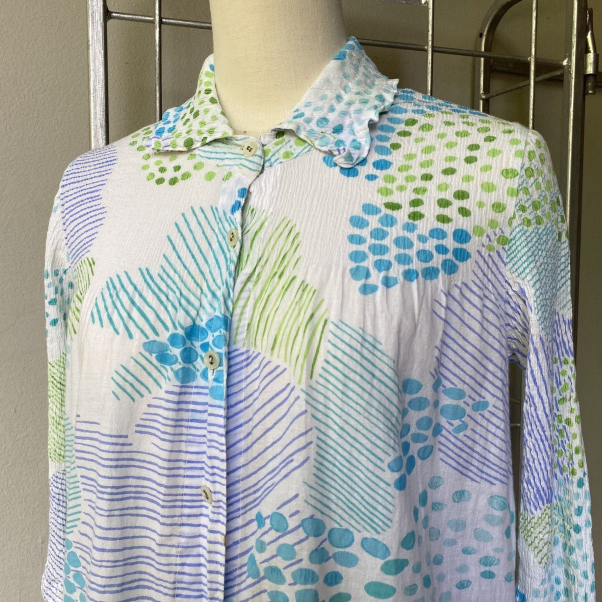 Tsumori Chisato Tsumori Chisato Meadow Bloom Pleated Shirt Size XS / US 0-2 / IT 36-38 - 11 Thumbnail