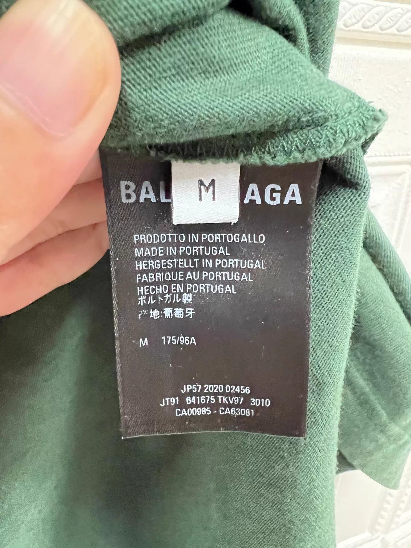 Balenciaga Balenciaga Dark Green Logo Crew SS T M 99 New Size US M / EU 48-50 / 2 - 5 Thumbnail