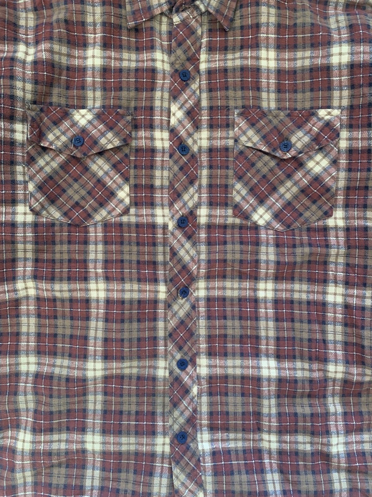 Dickies Vintage 1980's Dickies Brown Plaid Padded Button Up Flannel Size US L / EU 52-54 / 3 - 4 Thumbnail
