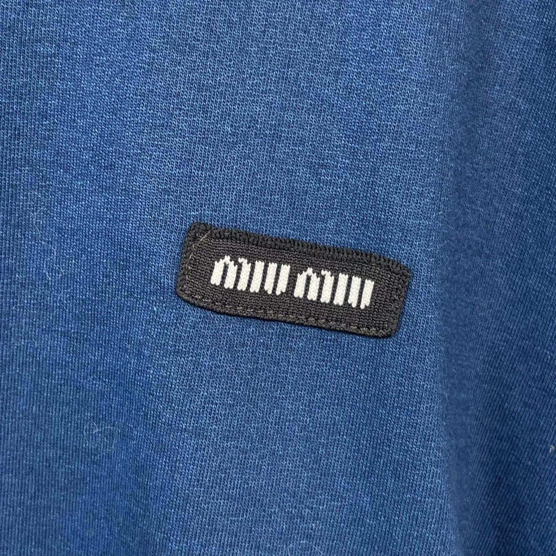 Miu Miu MIU MIU Navy Blue T-shirt XS Size US XS / EU 42 / 0 - 9 Thumbnail