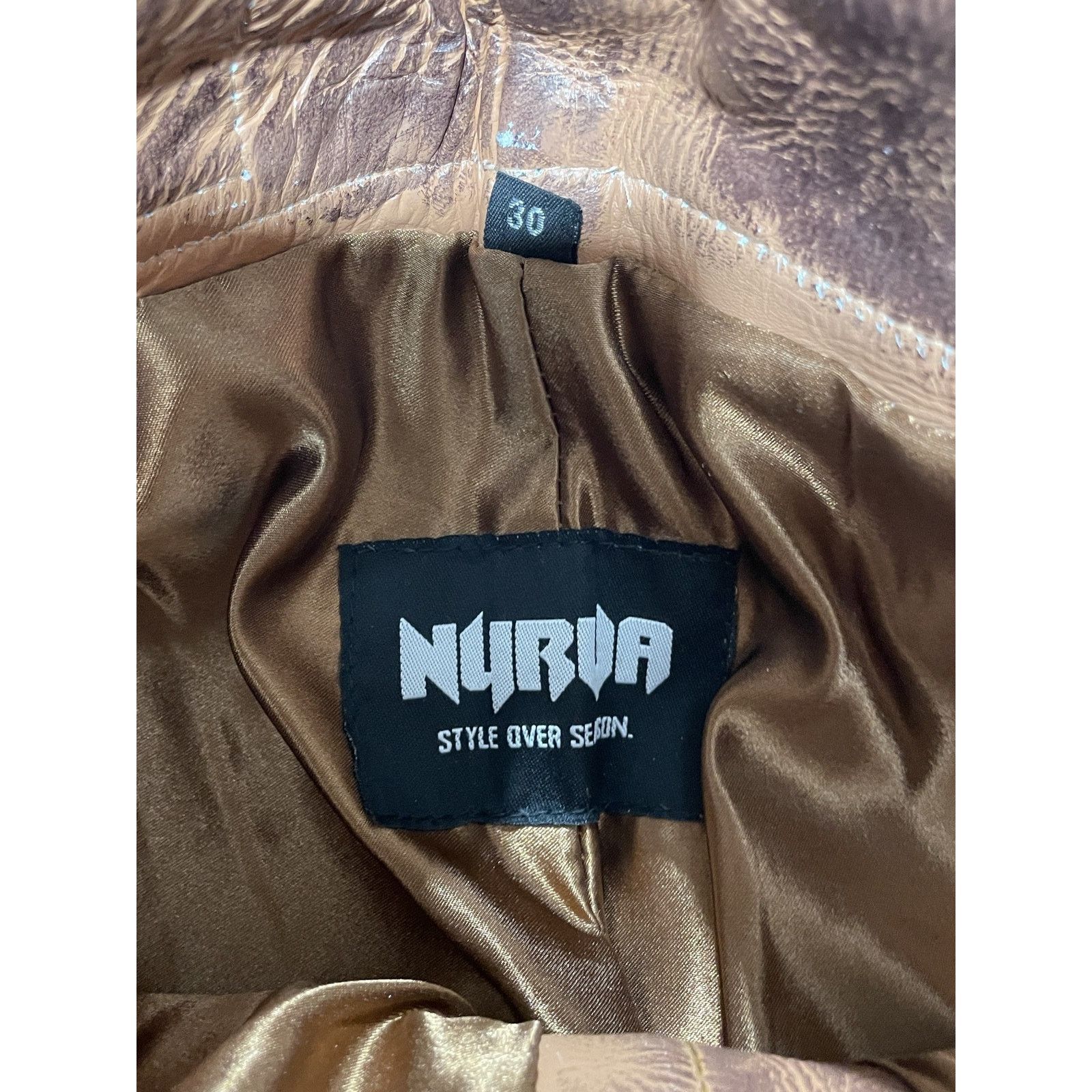 NYRVA NYRVA LEATHER BOOTCUT PANT SIZE 30 NEW Size US 30 / EU 46 - 6 Thumbnail