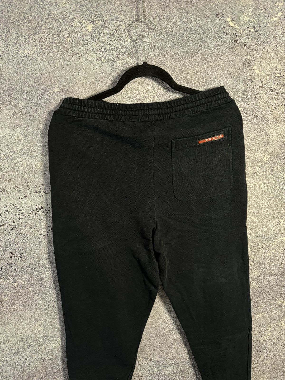 Prada × Vintage PRADA Red tab joggers sweatpants Black oldmoney XS size Size US 30 / EU 46 - 2 Thumbnail