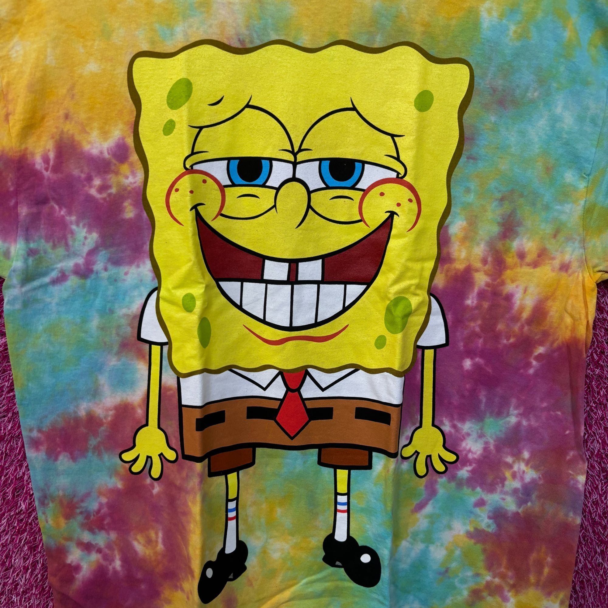 Nickelodeon Sponge Bob Nickelodeon Tie Dye Tshirt size XL Size US XL / EU 56 / 4 - 2 Thumbnail