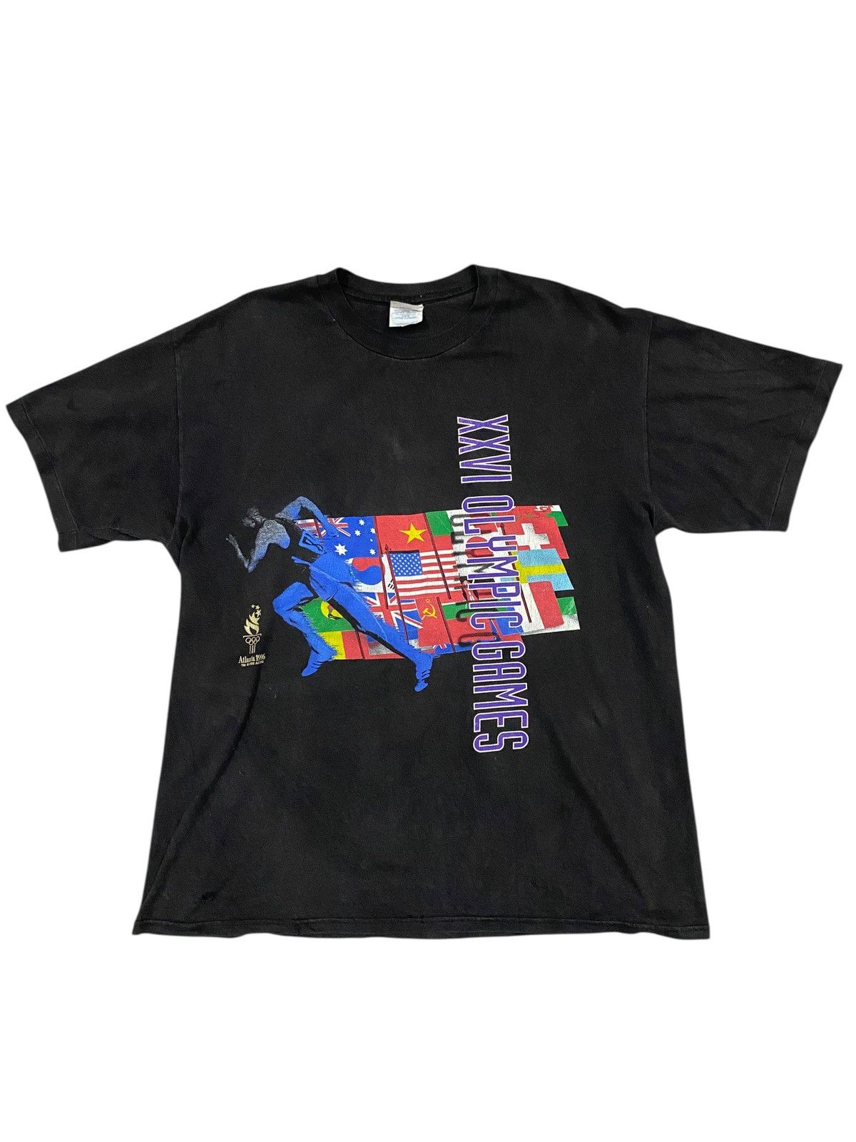 USA Olympics Rare Vtg Atlanta 1996 Olympic Games Tee Size US L / EU 52-54 / 3 - 1 Thumbnail