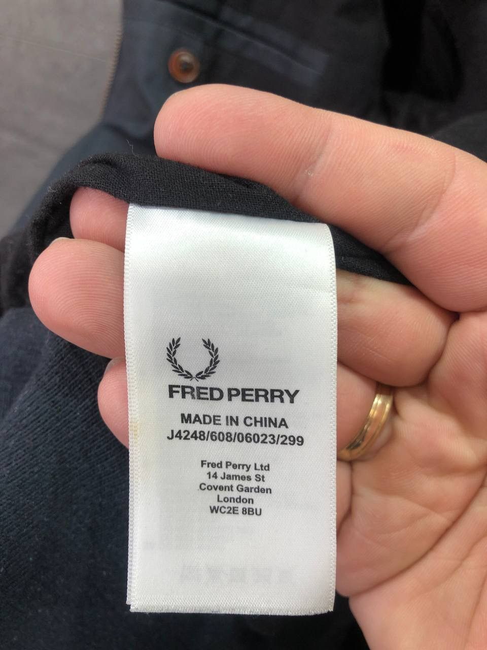 Other Fred Perry Wax Cotton Men’s Jacket Navy Size M Size US M / EU 48-50 / 2 - 17 Thumbnail