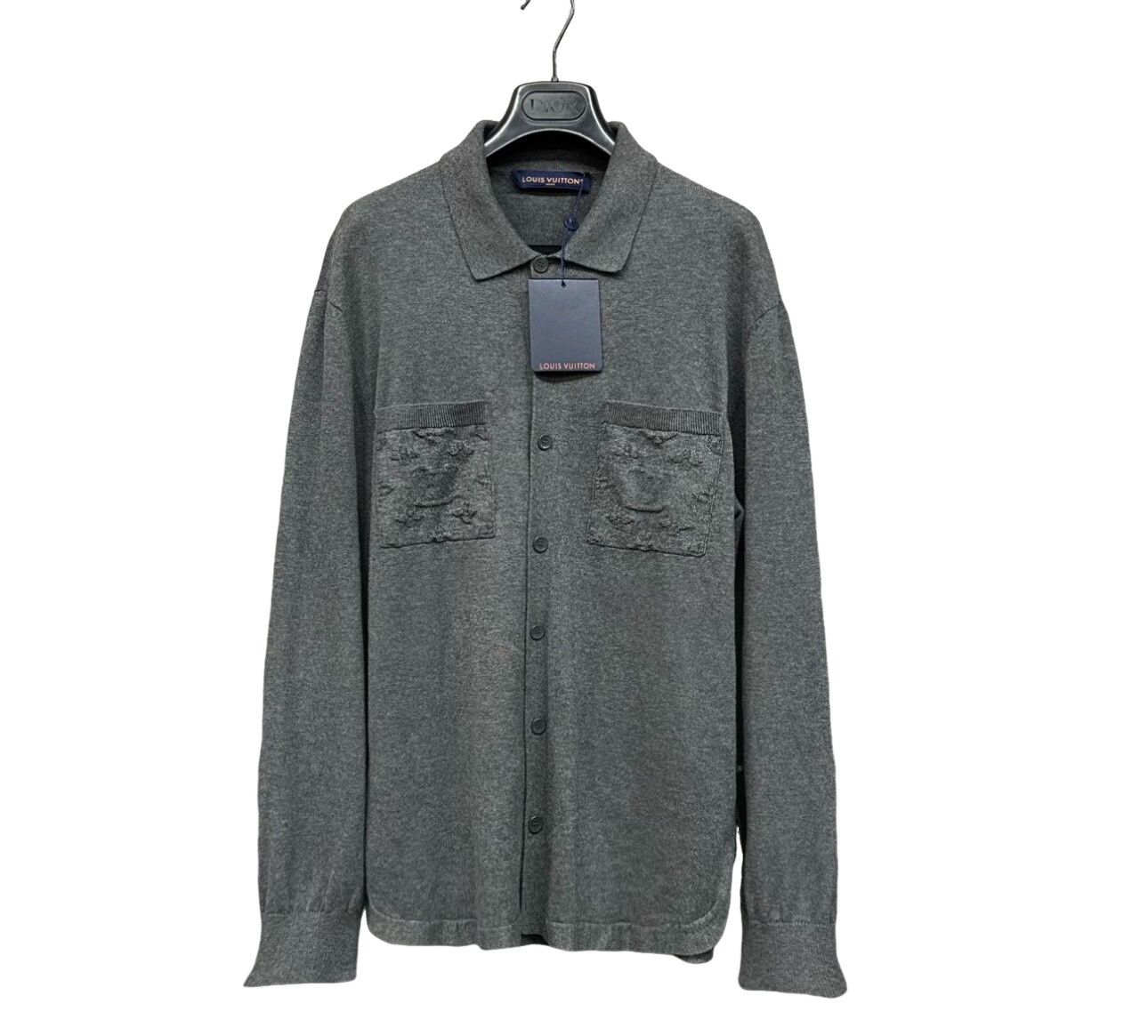 Louis Vuitton Louis Vuitton Monogram Embroidered Knit Shirt Jacket S Size US S / EU 44-46 / 1 - 1 Thumbnail