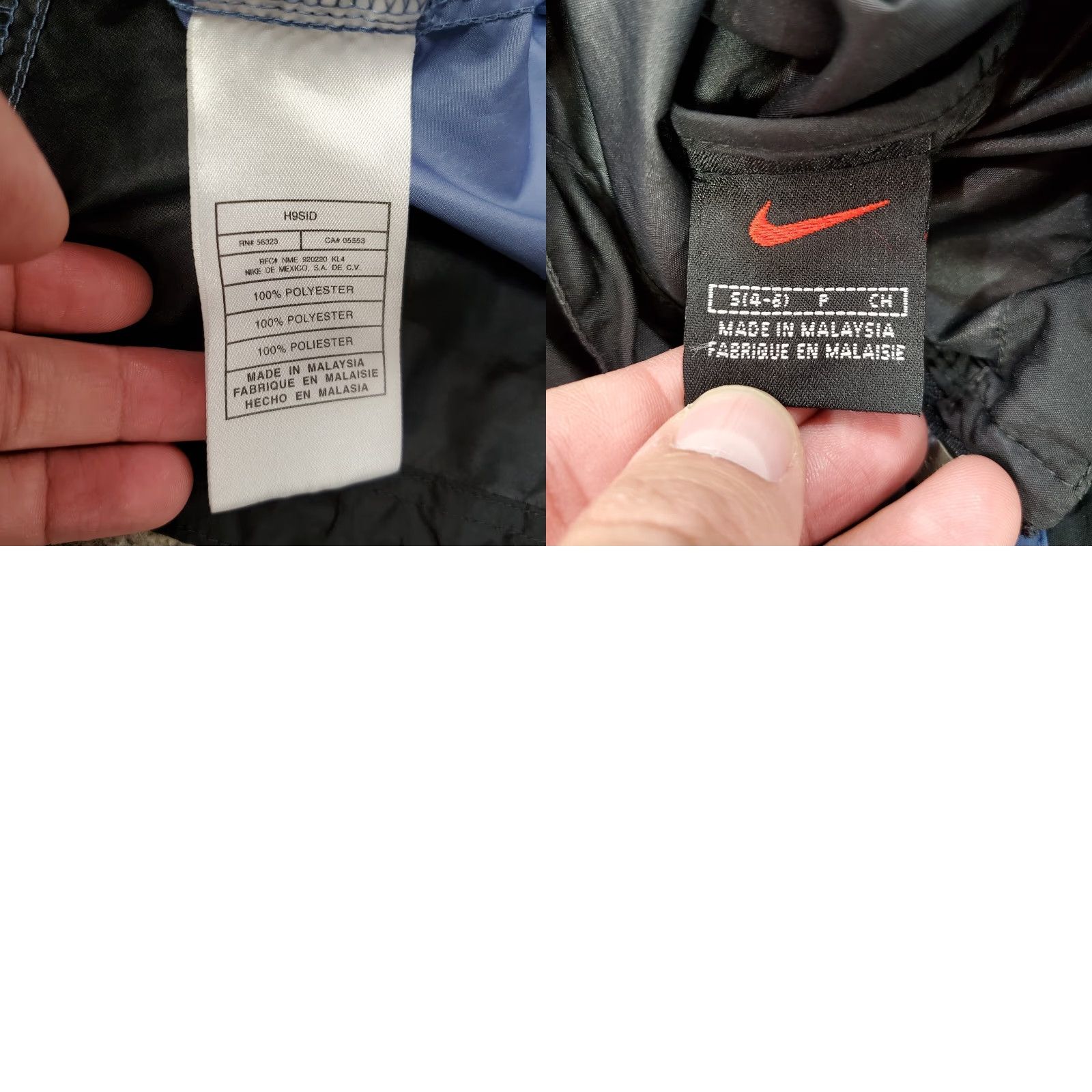 Nike VINTAGE Nike Jacket Womens S Black Blue Windbreaker Pullover Coat 1/2 Zip Logo Pockets Outdoor Windbreaker Jacket Womens S Black Blue Nike Jacket Size S / US 4 / IT 40 - 8 Thumbnail
