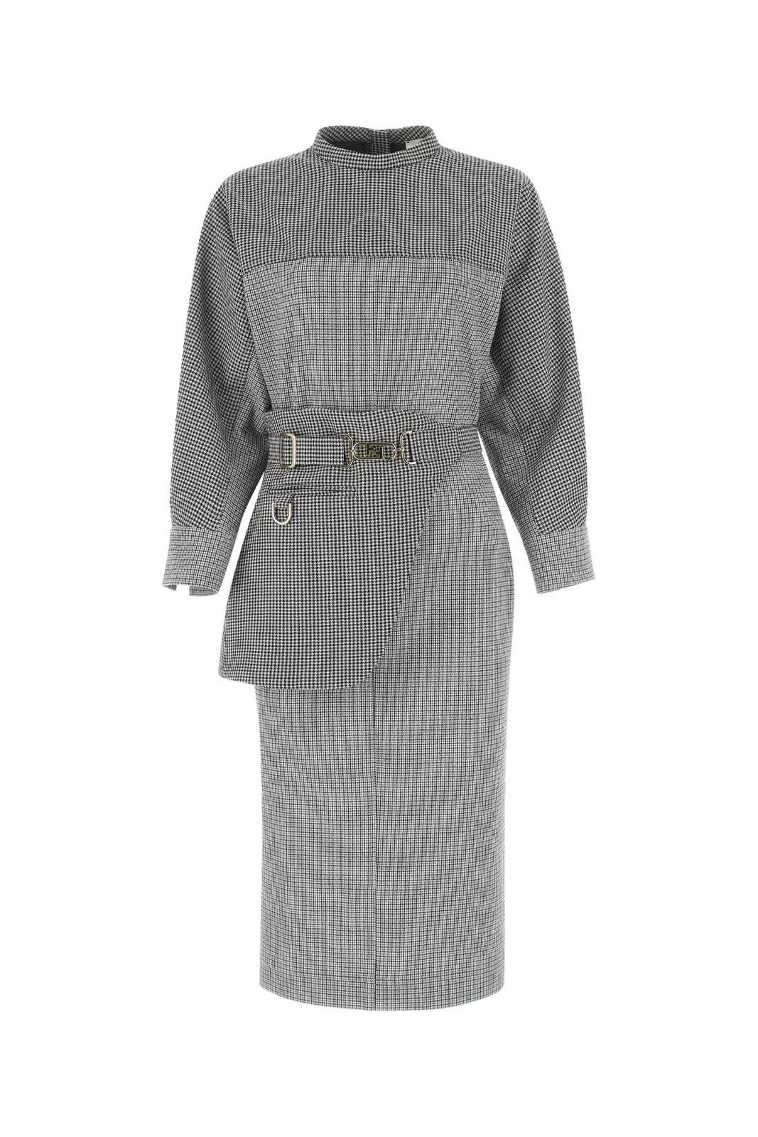 Fendi o1loc1c0824 Dress in Grey Size M / US 6-8 / IT 42-44 - 1 Thumbnail
