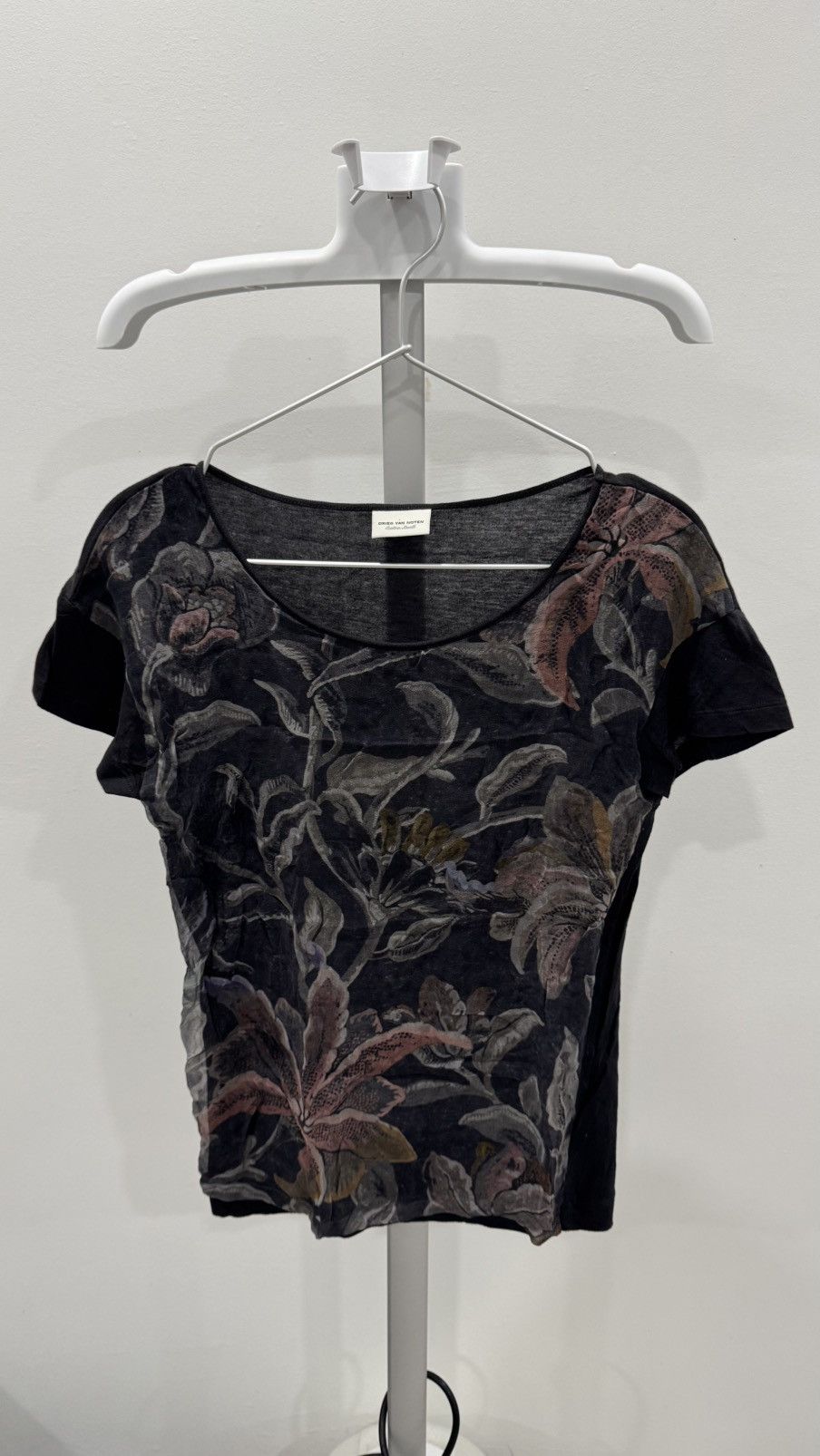 Dries Van Noten Dries Van Noten Silk Overlay Tropical Tee Size XS / US 0-2 / IT 36-38 - 2 Thumbnail