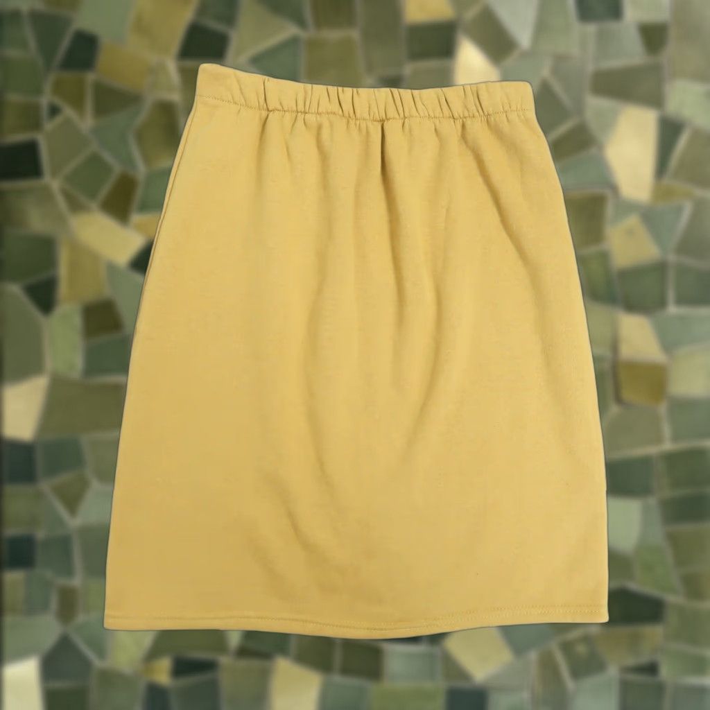 Vintage VINTAGE Emporio Gitano Mini Sweat Skirt Yellow M Women Skirt 80s 90s Size 32" / US 10 / IT 46 - 1 Thumbnail