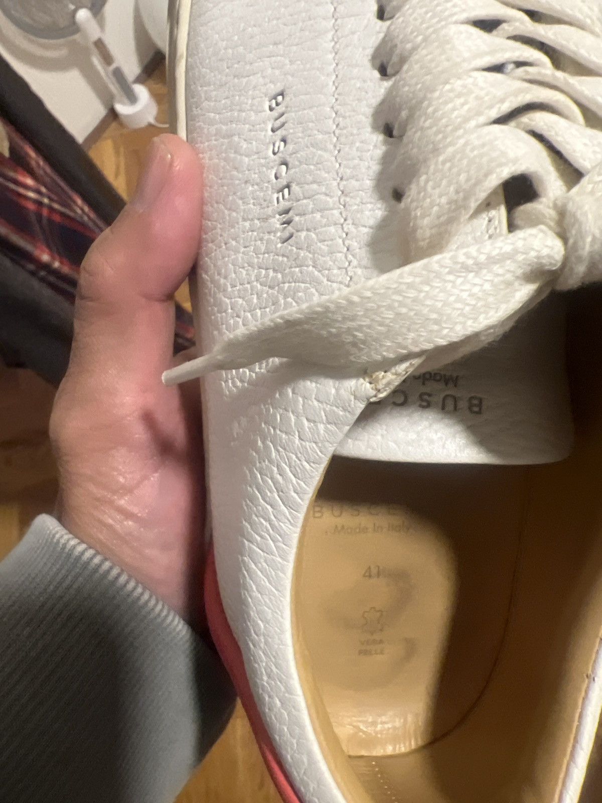 Buscemi Buscemi panelled leather low sneaker with gold hardware Size US 8 / EU 41 - 6 Thumbnail