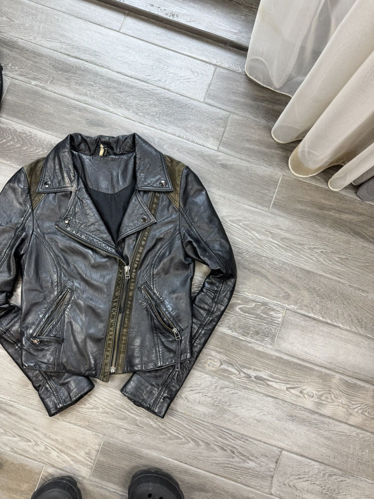 Vintage Vintage Diesel Style Hype Leather Y2K Jacket Size M / US 6-8 / IT 42-44 - 3 Thumbnail