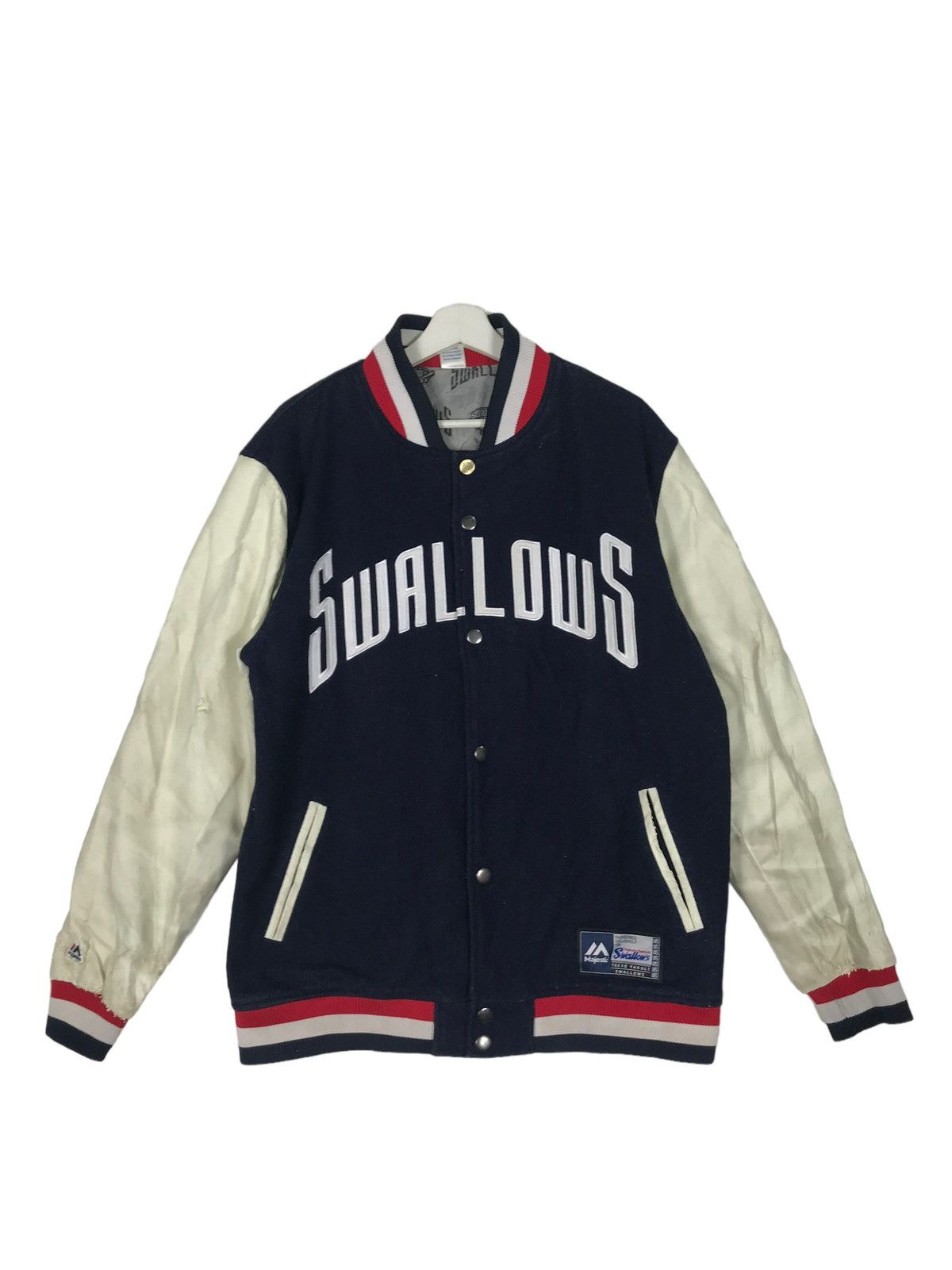 Majestic 🔥 VINTAGE SWALLOWS MAJESTIC VARSITY STADIUM JACKET Size US M / EU 48-50 / 2 - 5 Thumbnail