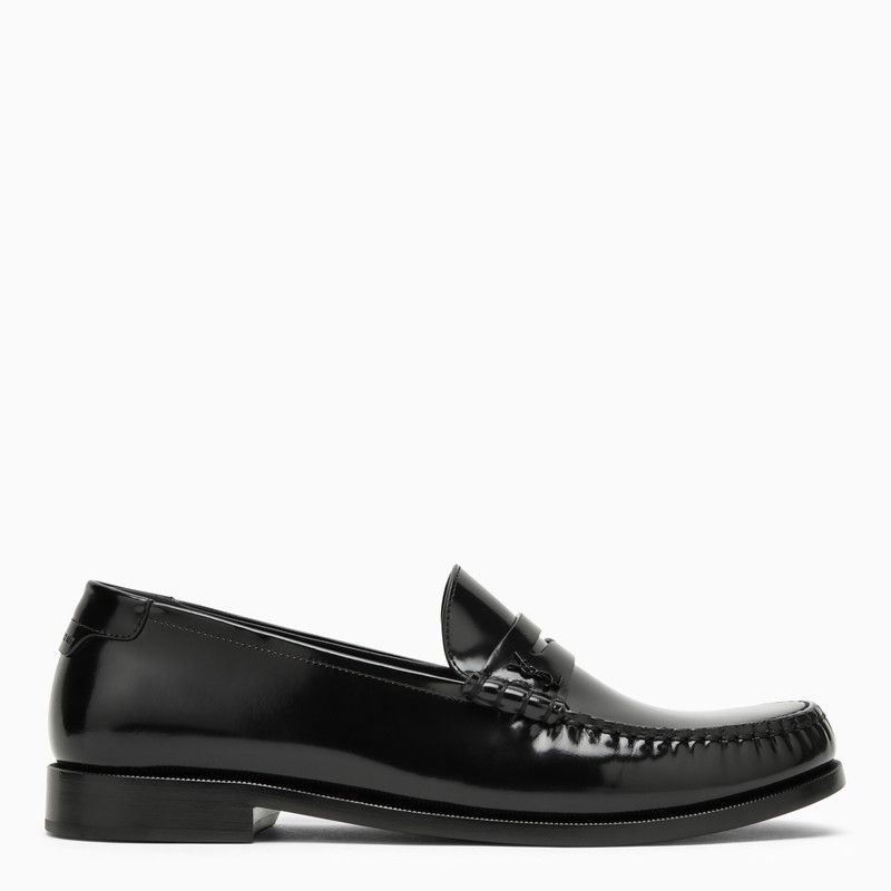 image of Saint Laurent Paris Saint Laurent Black Patent Leather Loafer, Men's (Size 8)