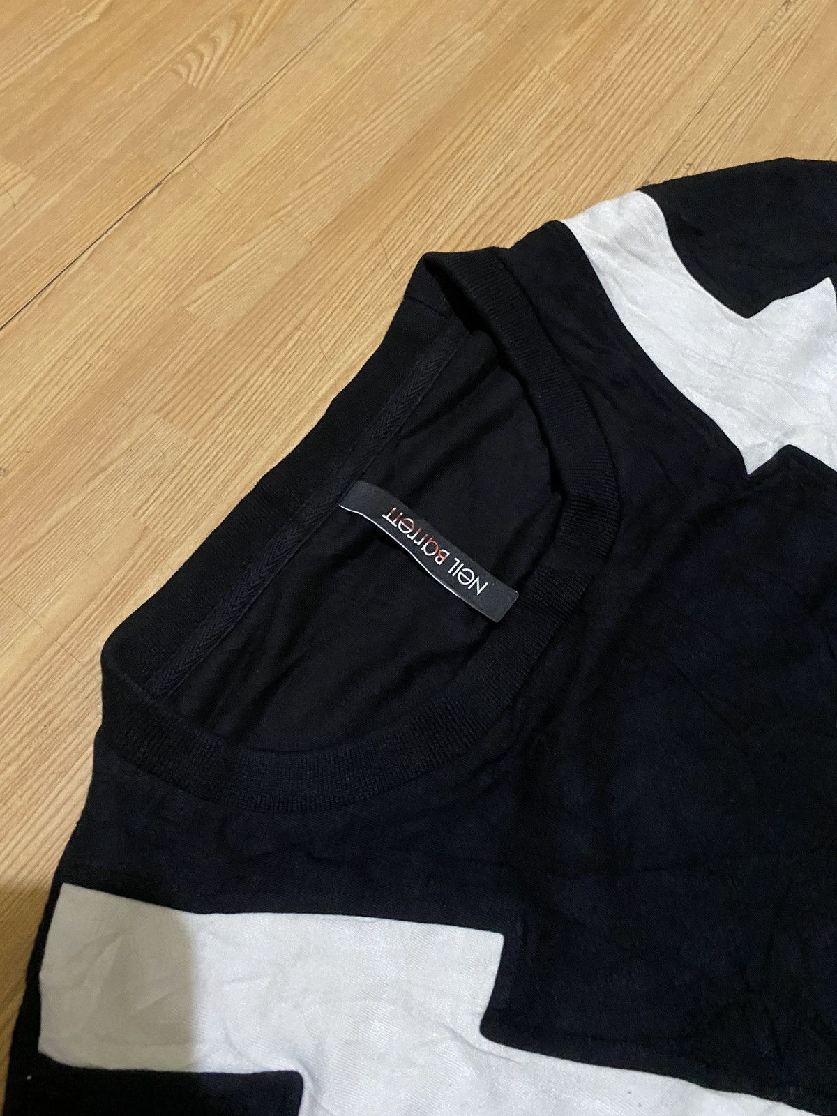 Neil Barrett NEIL BARRETT Bi Color Thunderbolt Sweatshirt Size US XL / EU 56 / 4 - 4 Thumbnail
