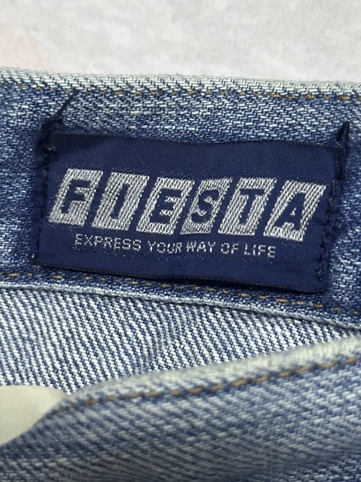 Blends Vintage Fiesta Blend Y2K Embroidered Jean American Eagle 🦅 Size US 31 - 9 Thumbnail