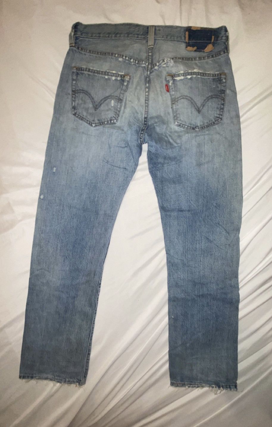 Levi's × Vintage Vintage 90s Levis 503 Faded Blue Jeans Size US 32 / EU 48 - 2 Thumbnail